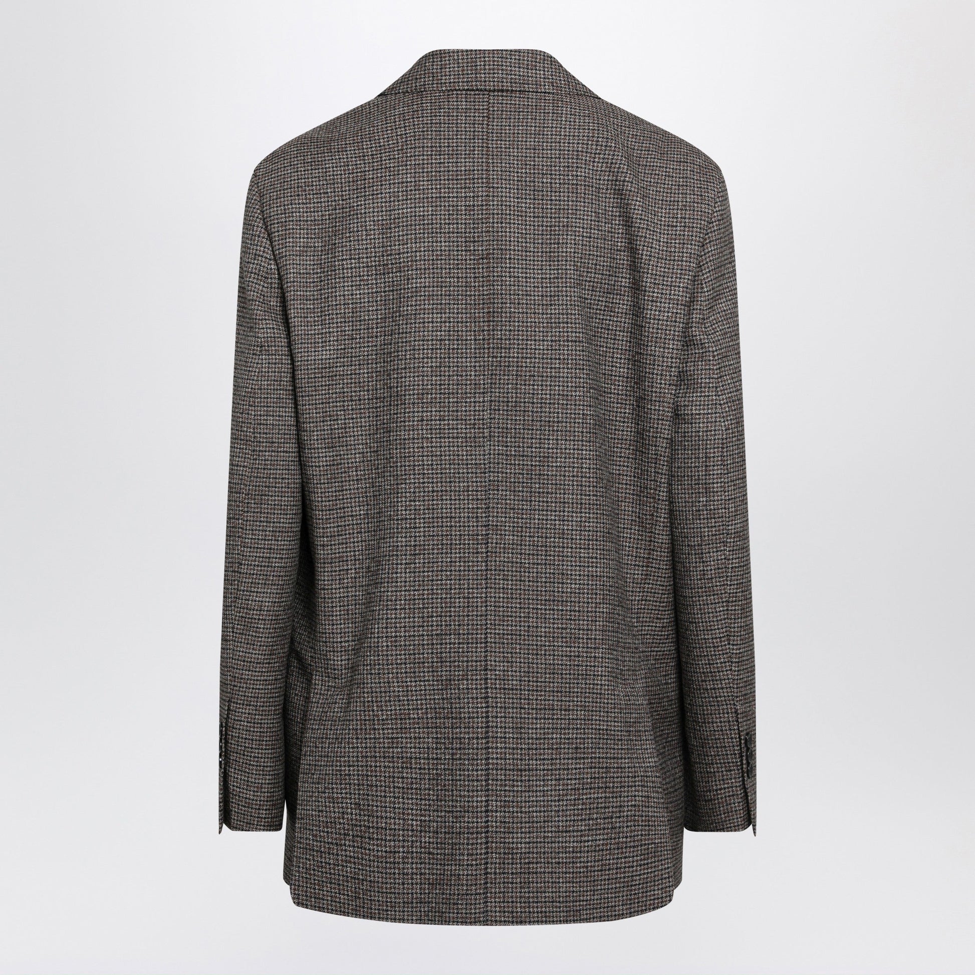 Ami Paris Brown And Black Double-Breasted Wool Blazer Women AMI PARIS