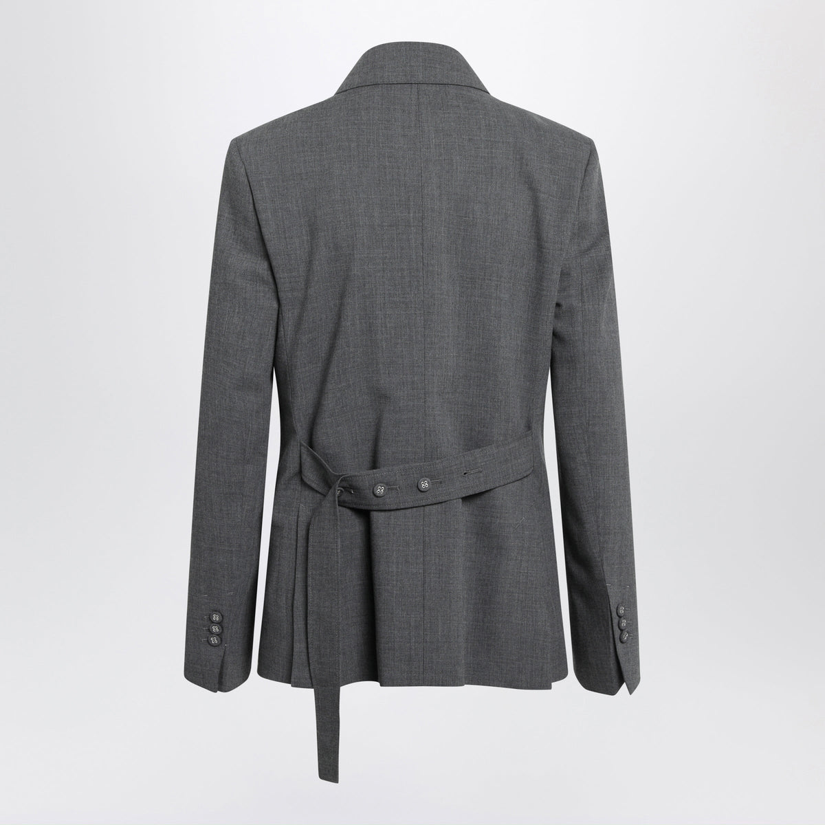 Ami Paris Grey Double-Breasted Blazer In Virgin Wool Women AMI PARIS