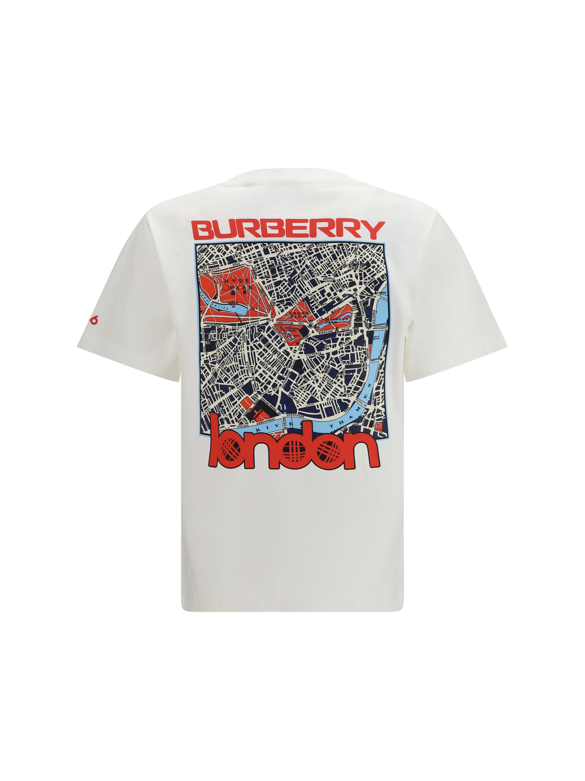 Burberry Men Cotton Map T-Shirt BURBERRY
