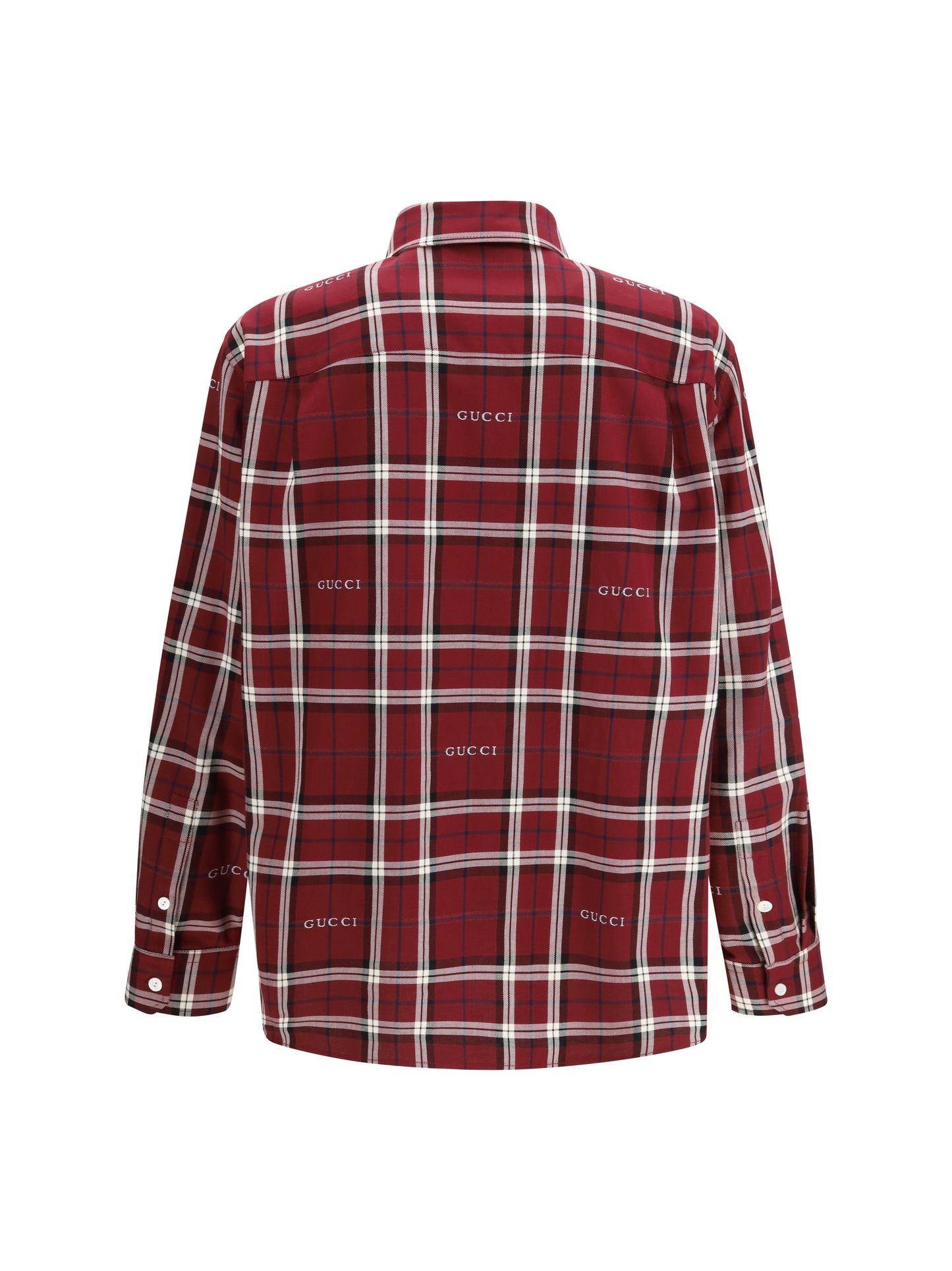 Gucci Men Multicolour Tartan Cotton Jacquard Shirt GUCCI