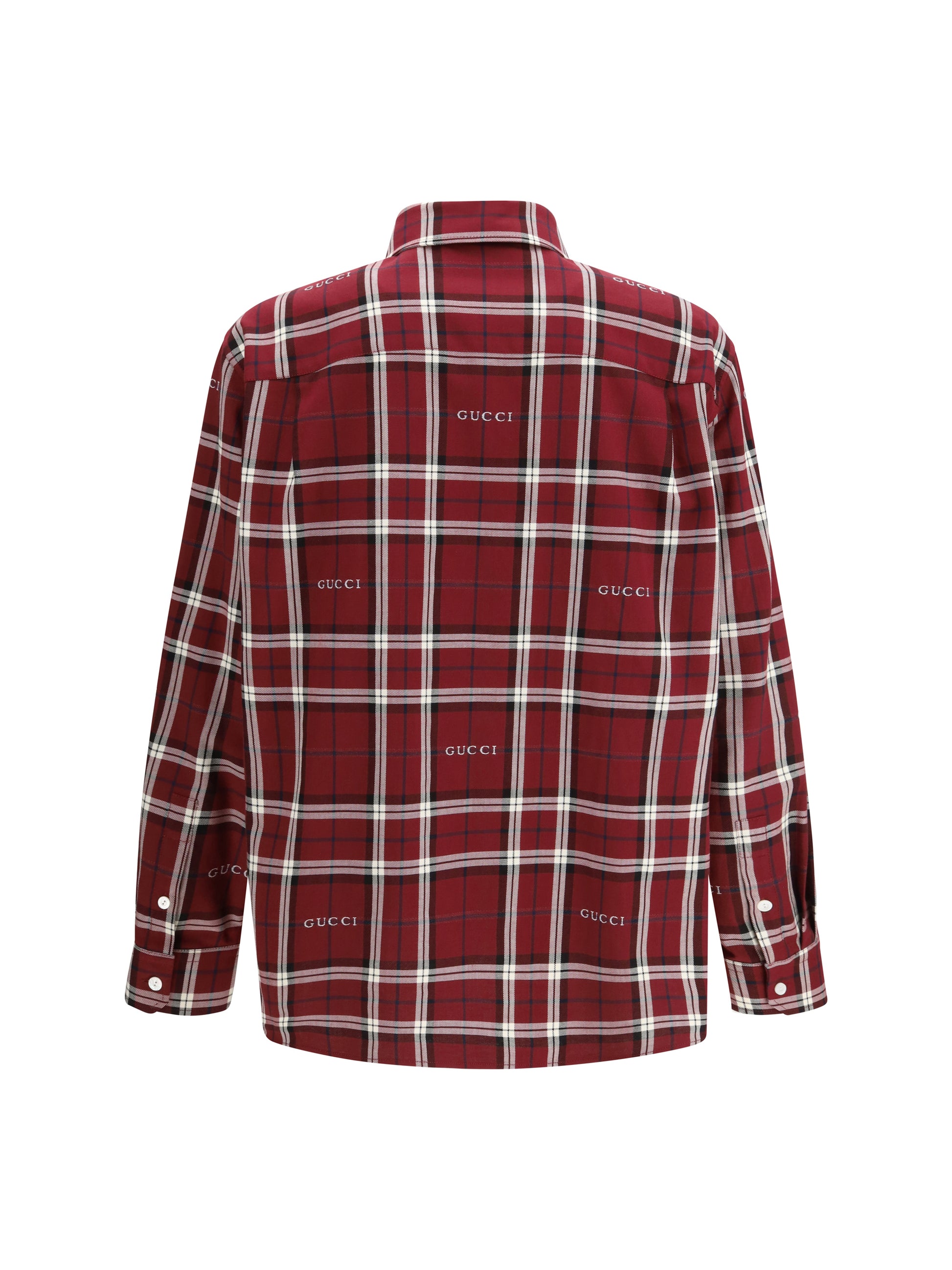 Gucci Men Multicolour Tartan Cotton Jacquard Shirt GUCCI