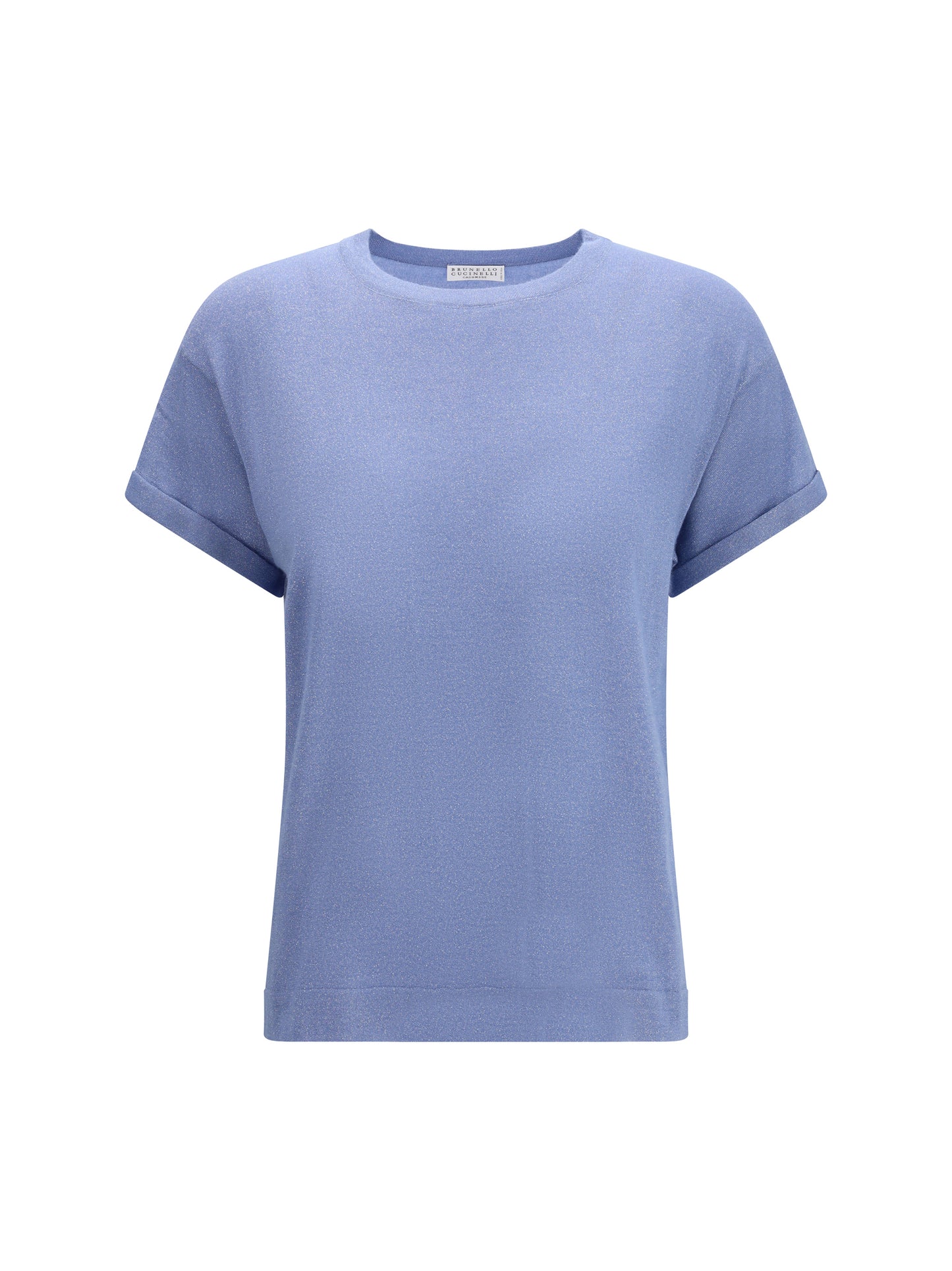 Brunello Cucinelli Women Cashmere Glitter T-Shirt BRUNELLO CUCINELLI