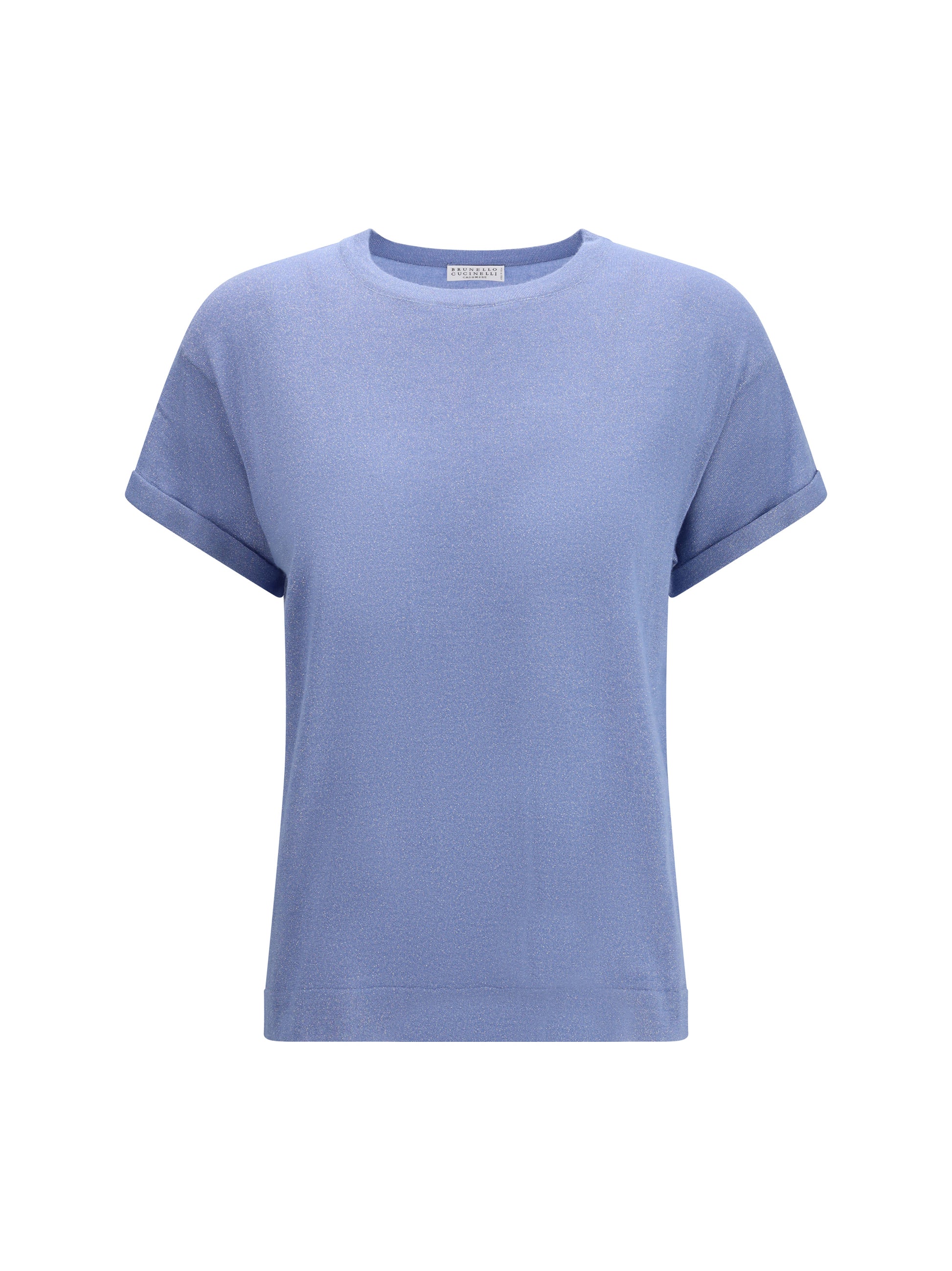 Brunello Cucinelli Women Cashmere Glitter T-Shirt BRUNELLO CUCINELLI