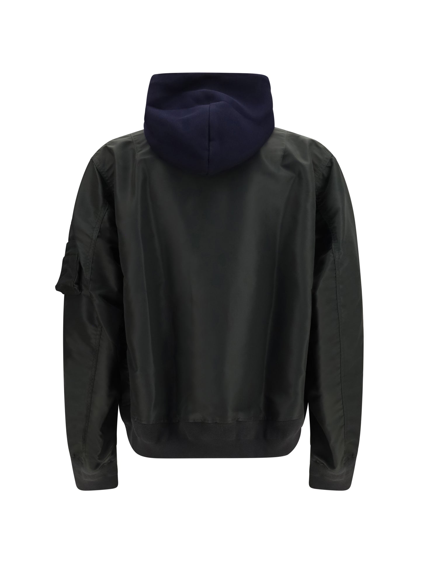 Sacai Men Cotton Blend And Twill Hoodie SACAI