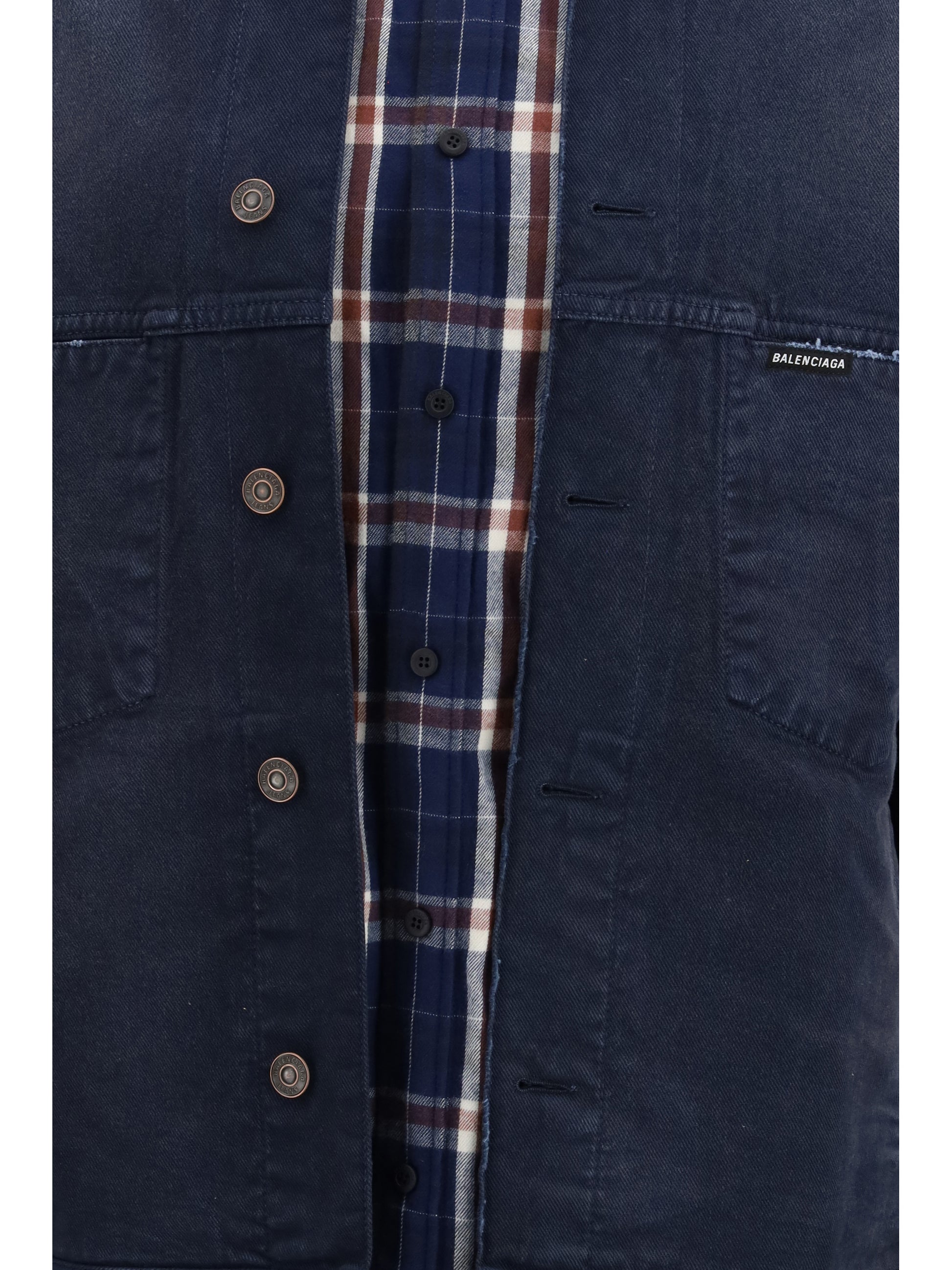 Balenciaga Men Patched Shirt Jacket BALENCIAGA
