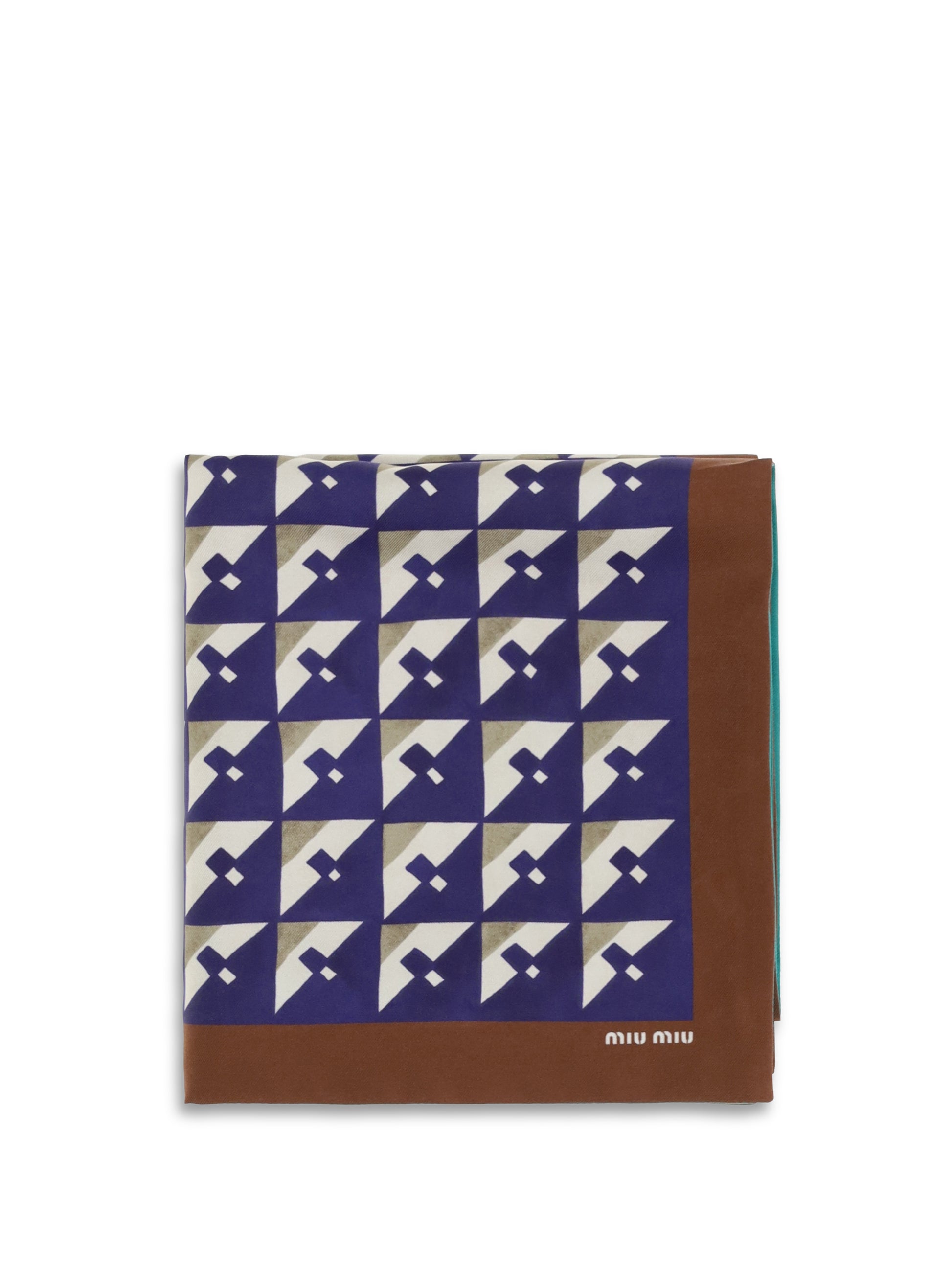 Miu Miu Women Geometric Print Scarf MIU MIU