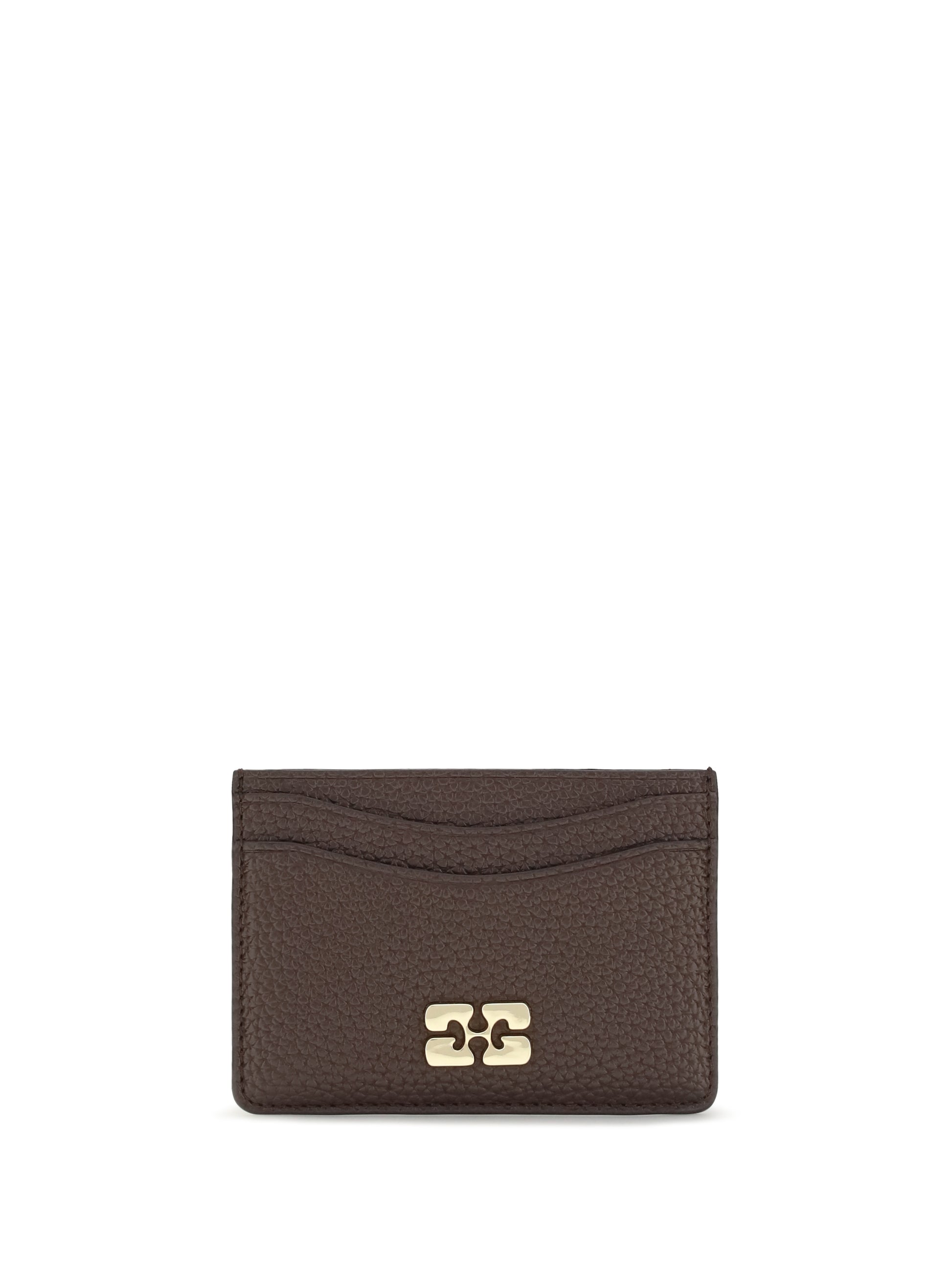 Ganni Women Ganni Card Holder Grained GANNI