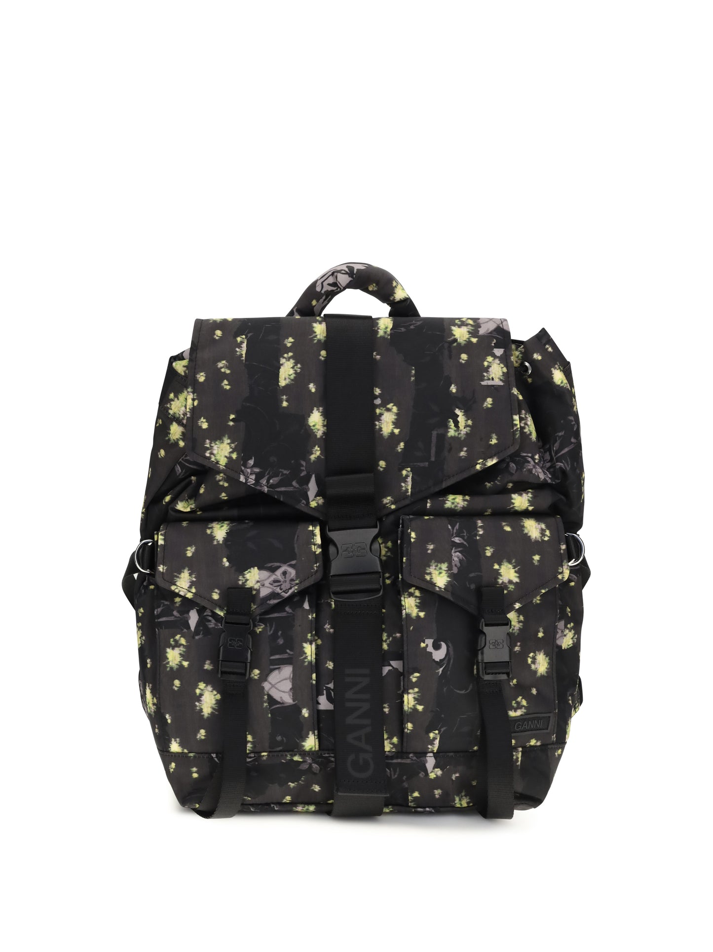 Ganni Women Re-Tech Nylon Print Backpack GANNI