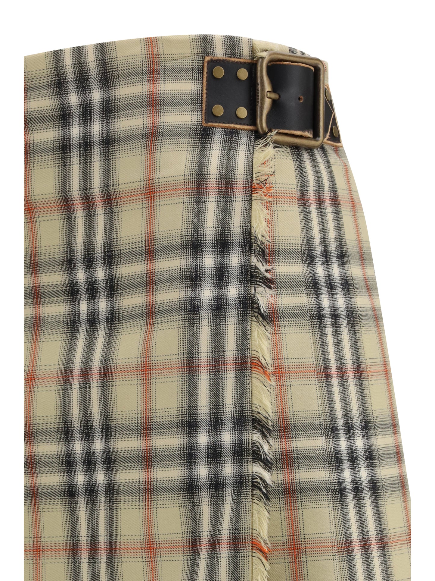 Burberry Women Check Wool Mini Skirt BURBERRY
