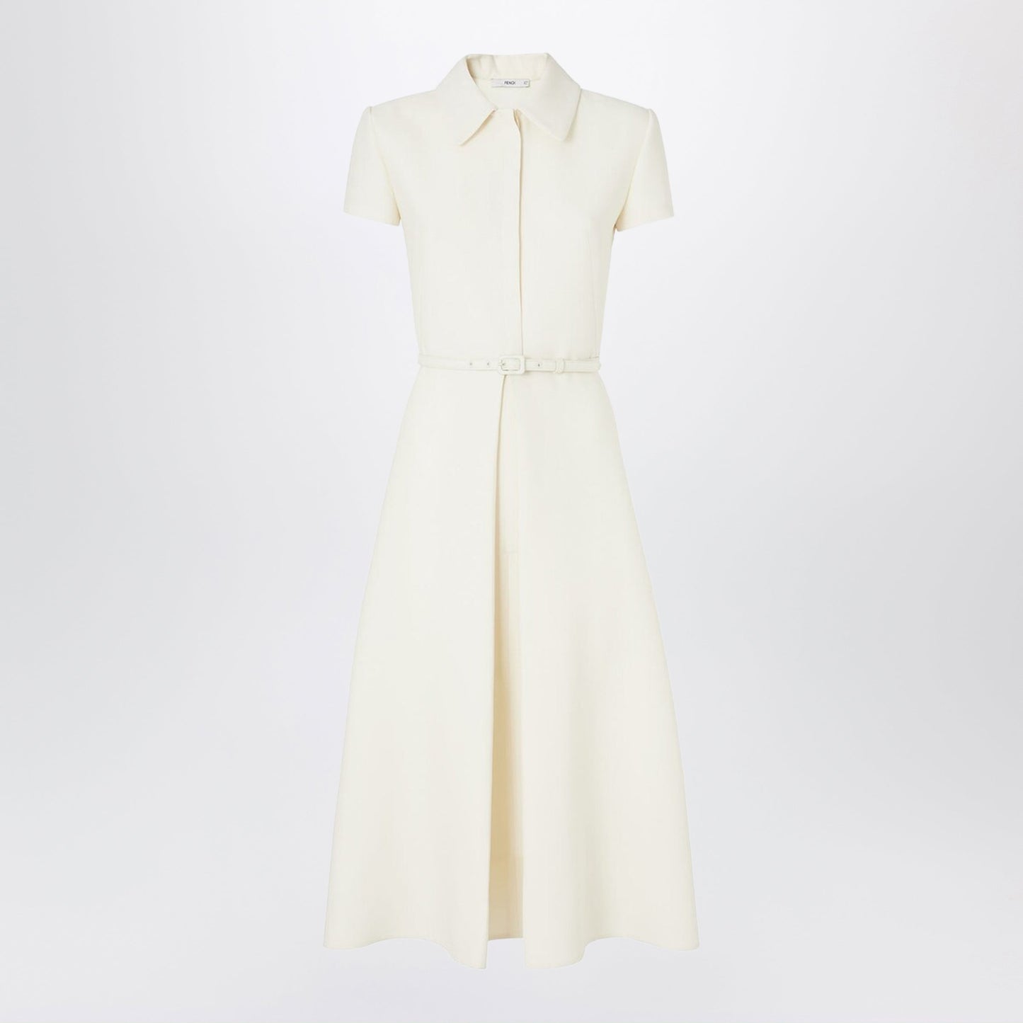 Fendi Ivory Wool And Silk Dress Women FENDI