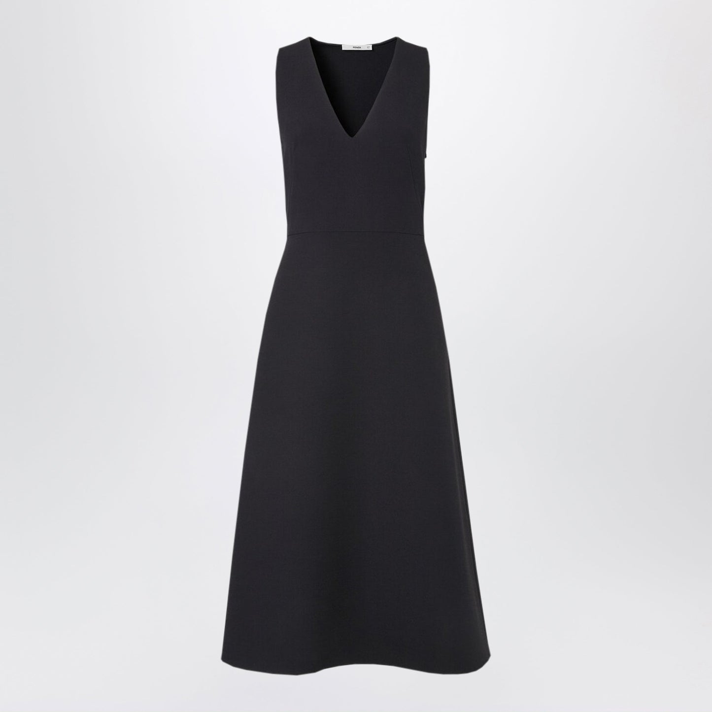 Fendi Black Silk And Wool Dress Women FENDI