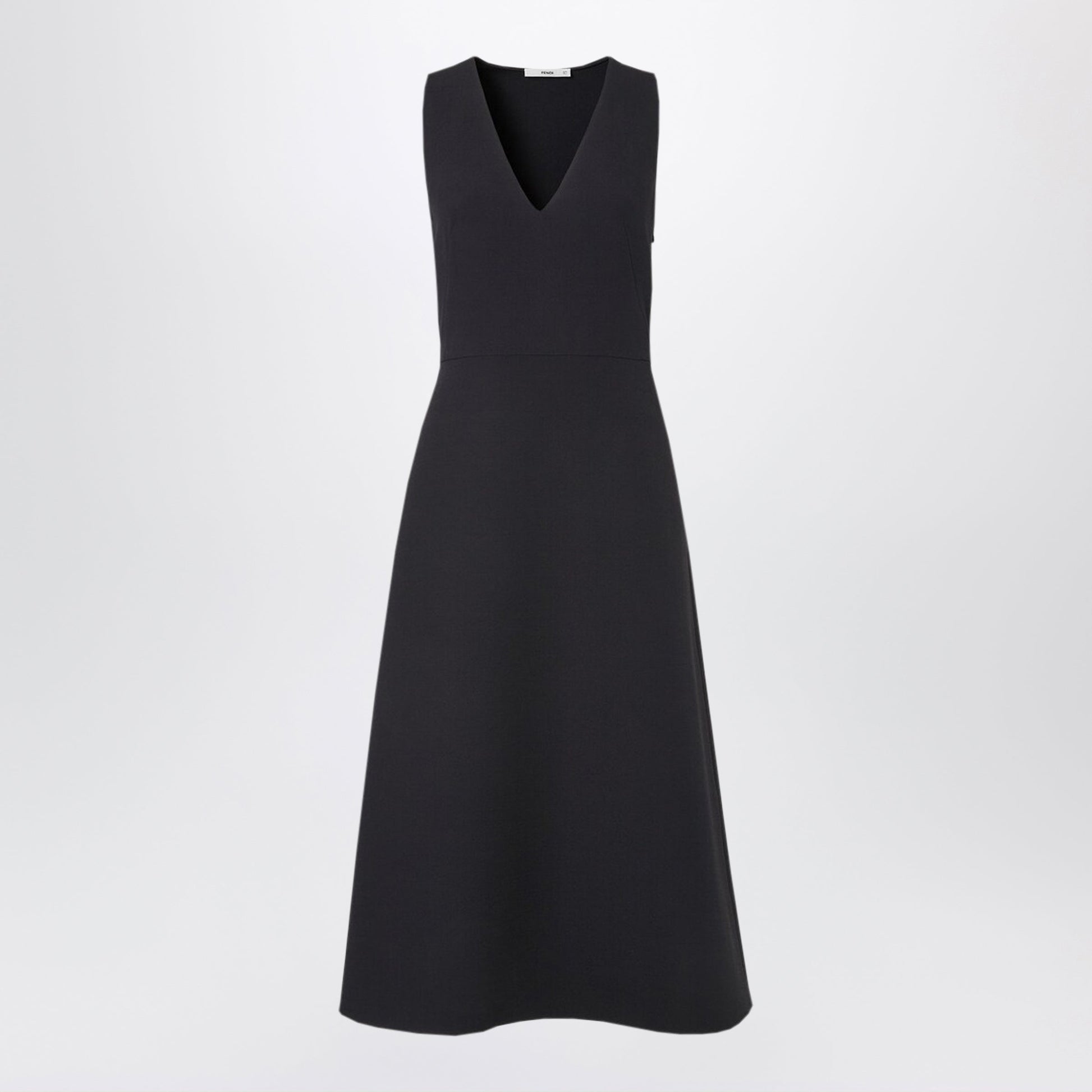 Fendi Black Silk And Wool Dress Women FENDI