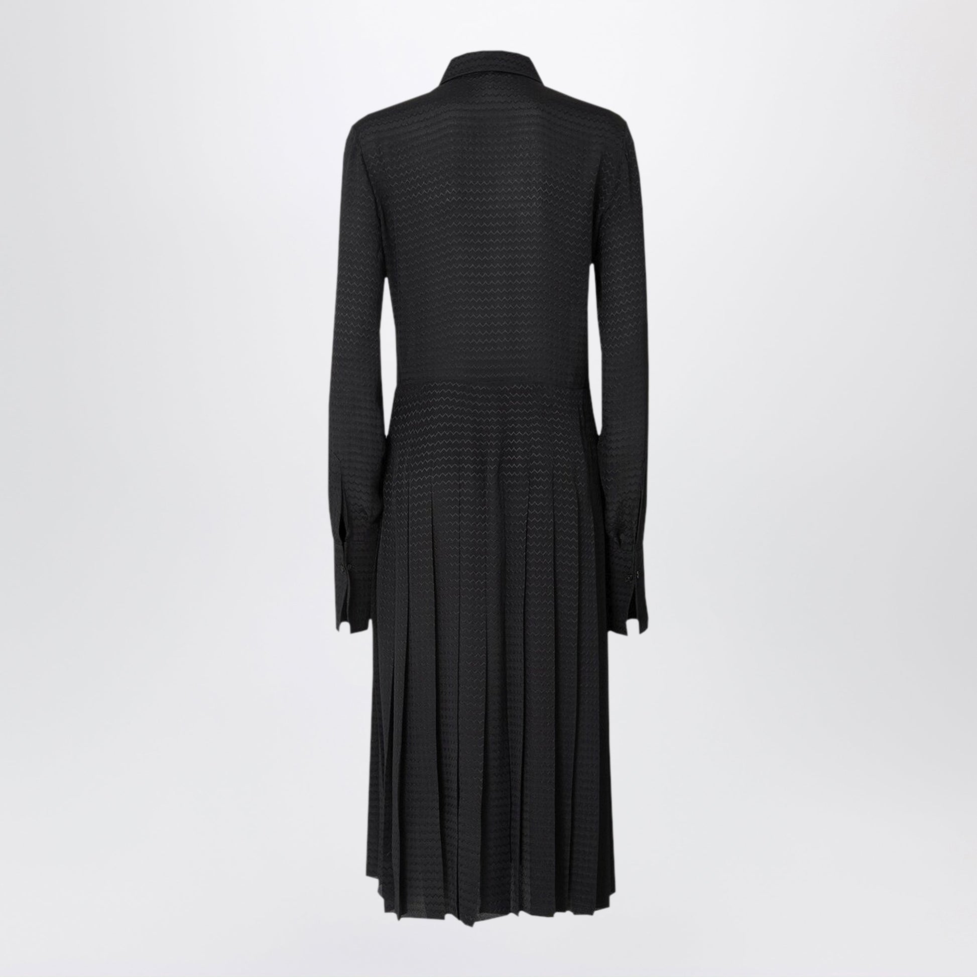 Fendi Black Jacquard Silk Dress Women FENDI