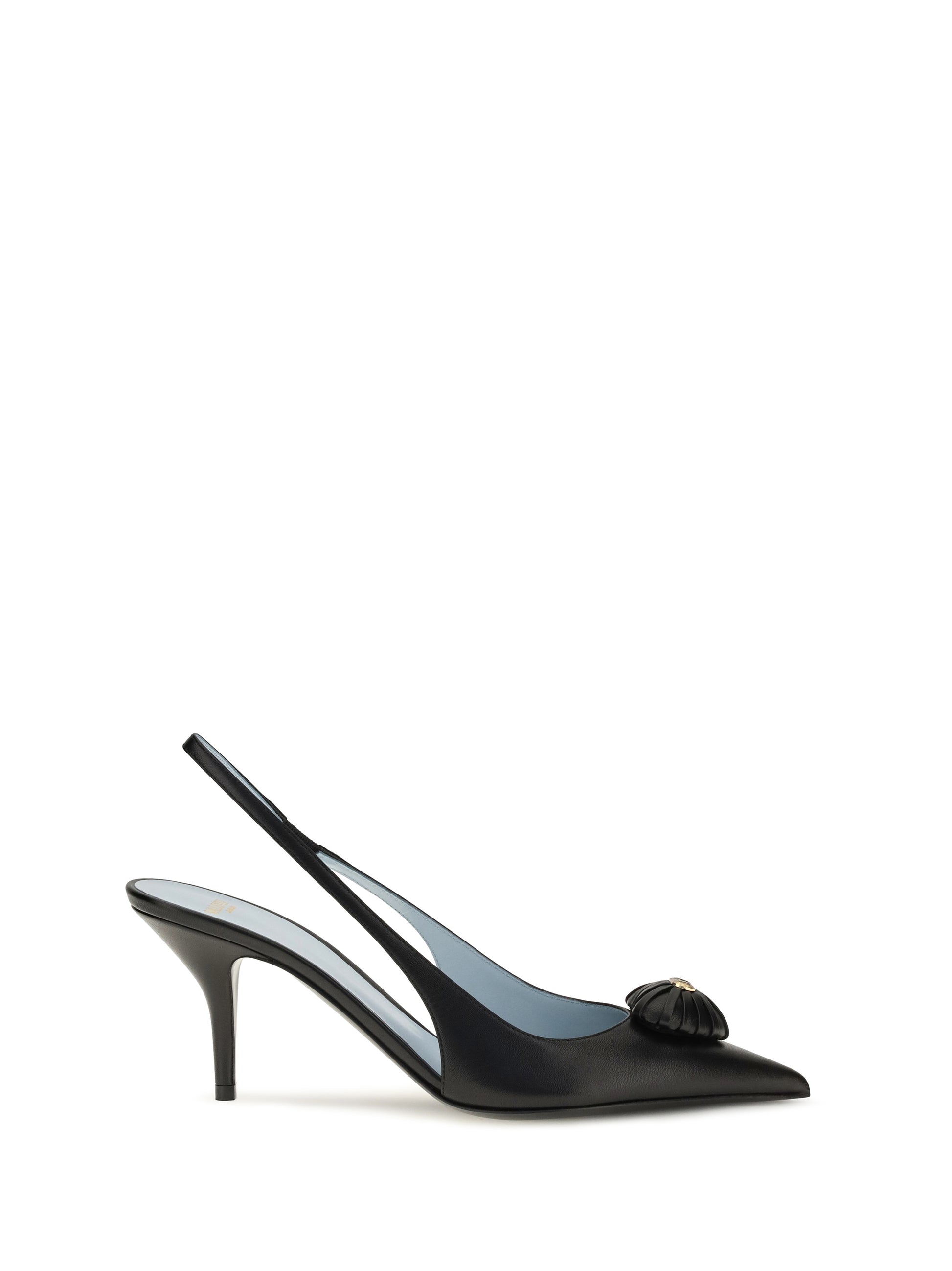 Valentino Garavani Women Coeur Royal Slingback Leather Pumps VALENTINO GARAVANI