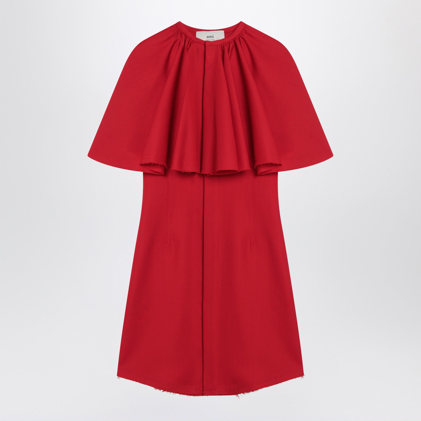 Ami Paris Mini Red Wool Dress Women AMI PARIS