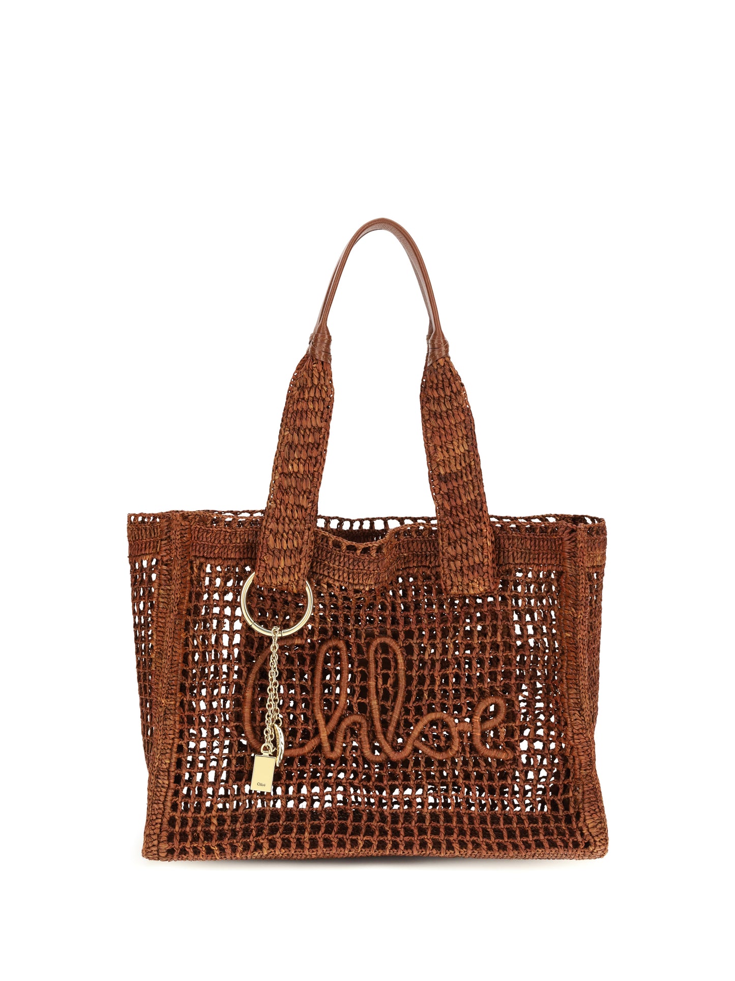 Chloé Women East-West Summer Banana Raffia Tote Bag CHLOE