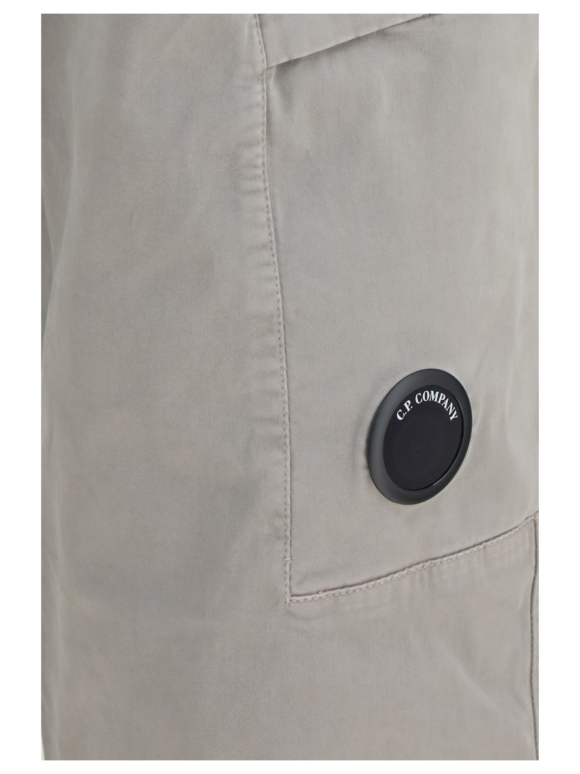 C.P. Company Men Stretch Cotton Satin Cargo Pants C.P. COMPANY