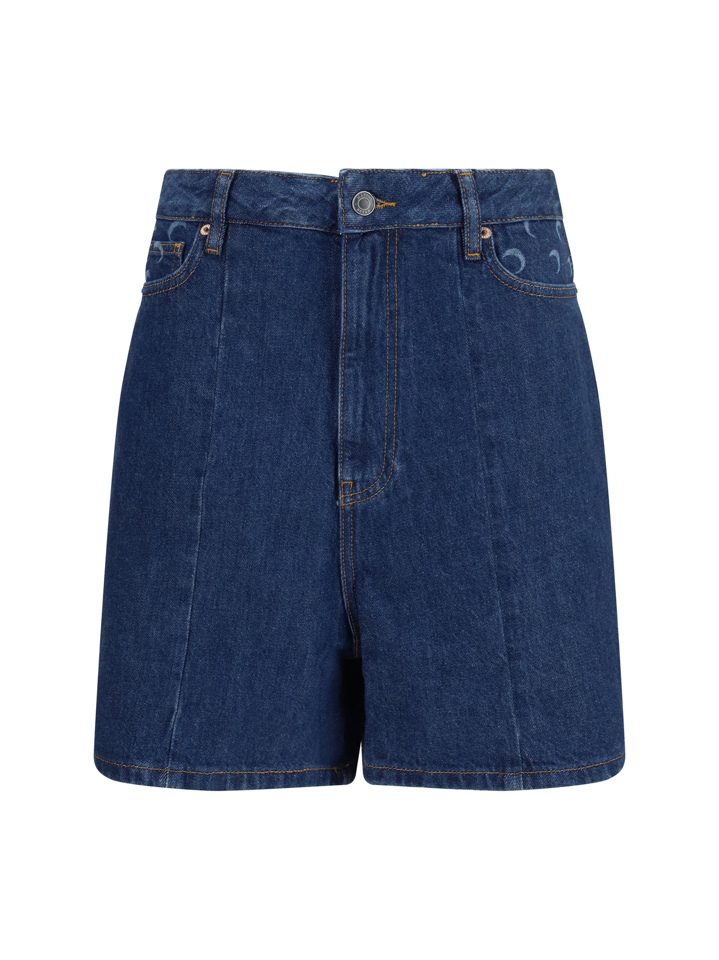 Marine Serre Women High-Waisted Denim Shorts MARINE SERRE