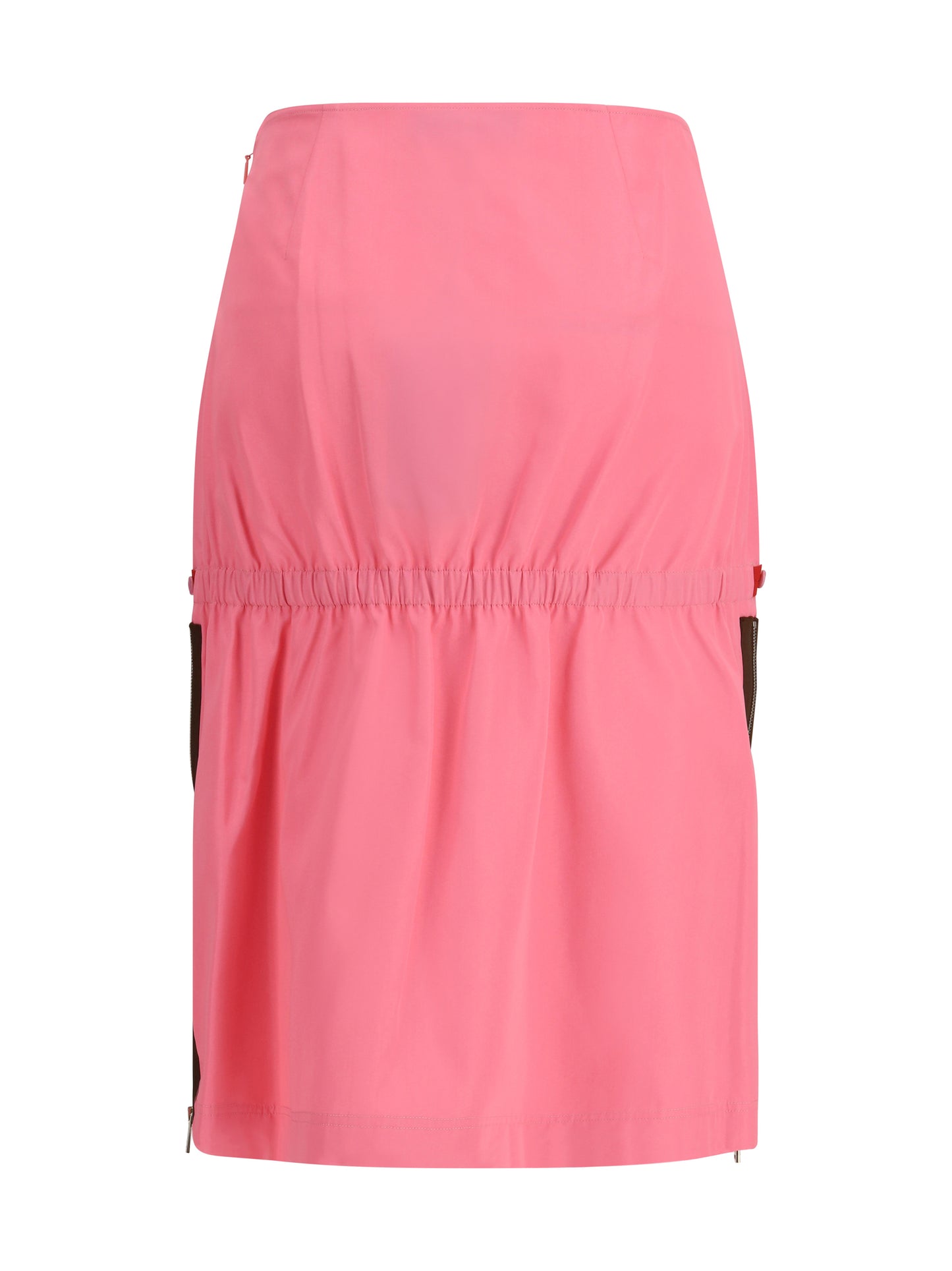 Fendi Women Midi Skirt With Zip Detailing And Elasticated Waist FENDI