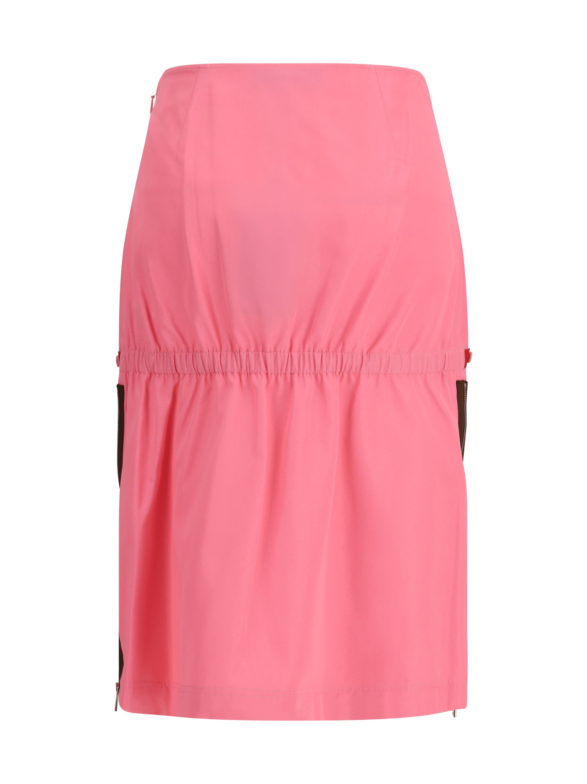 Fendi Women Midi Skirt With Zip Detailing And Elasticated Waist FENDI