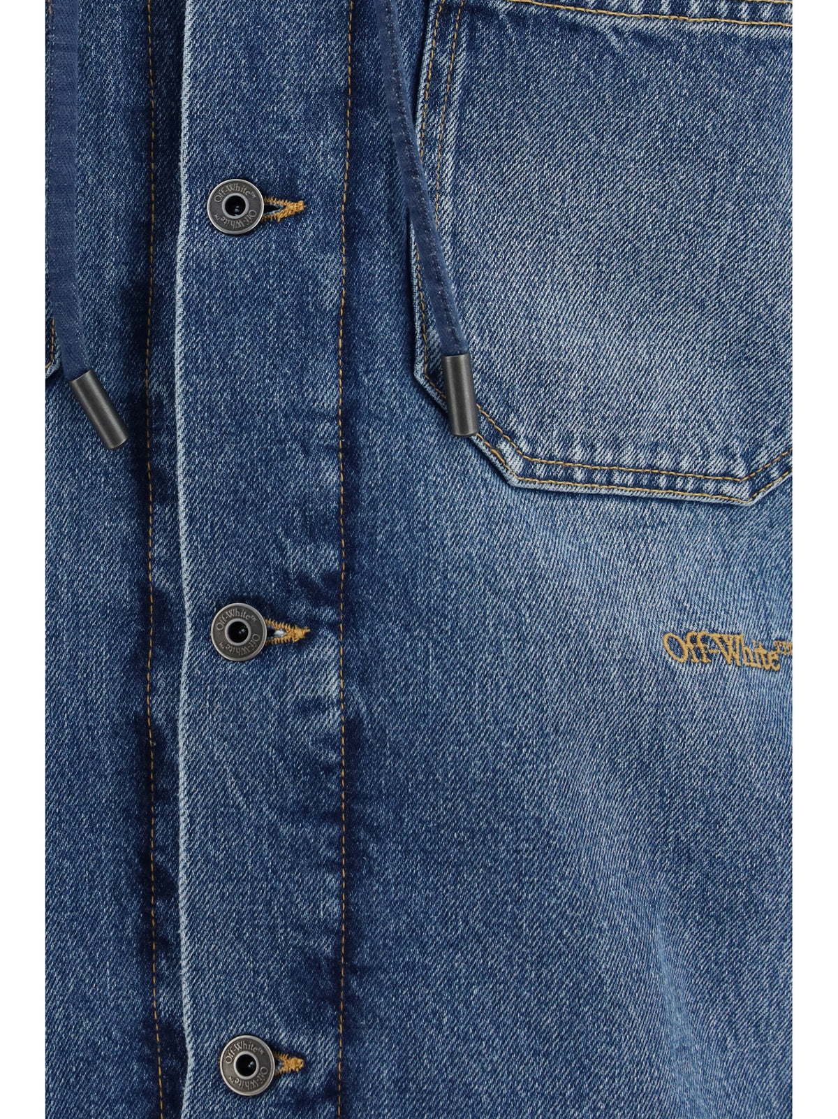 Off-White Men Bookish Padded Denim Jacket OFF-WHITE