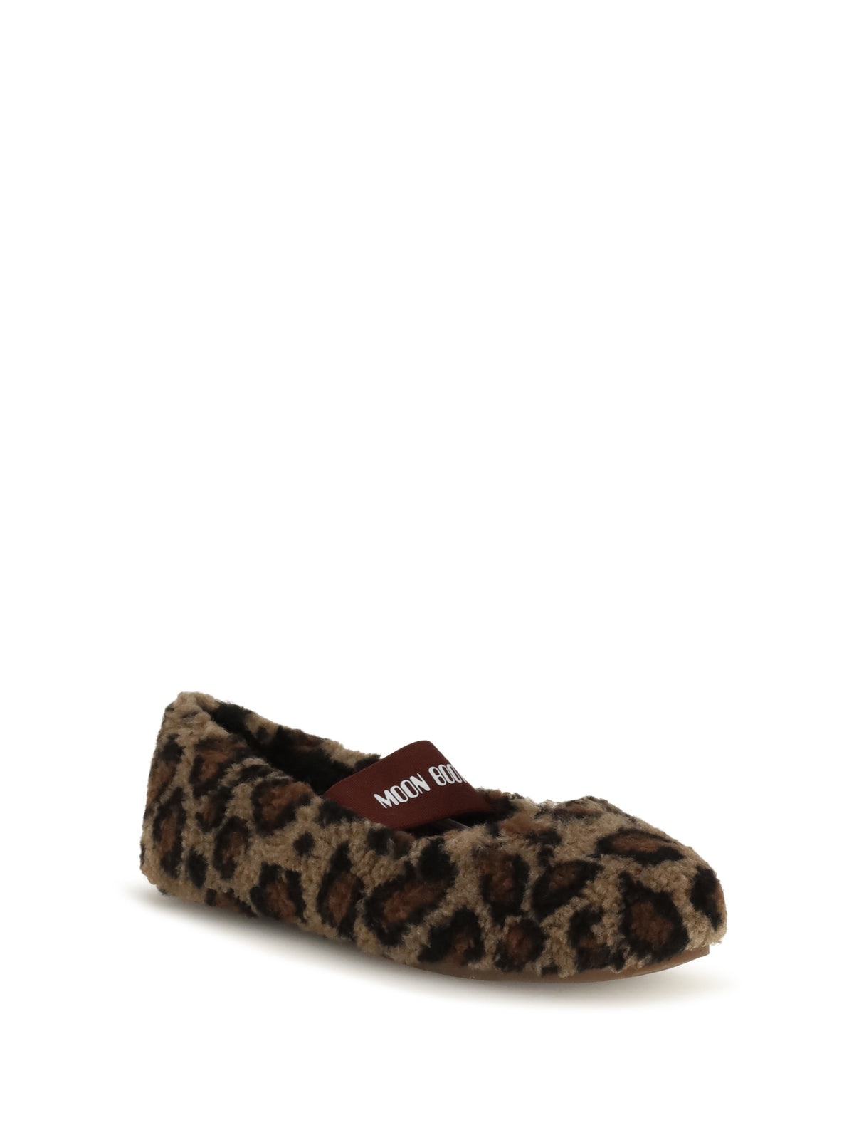 Moon Boot Women Leopard Teddy Ballerinas MOON BOOT