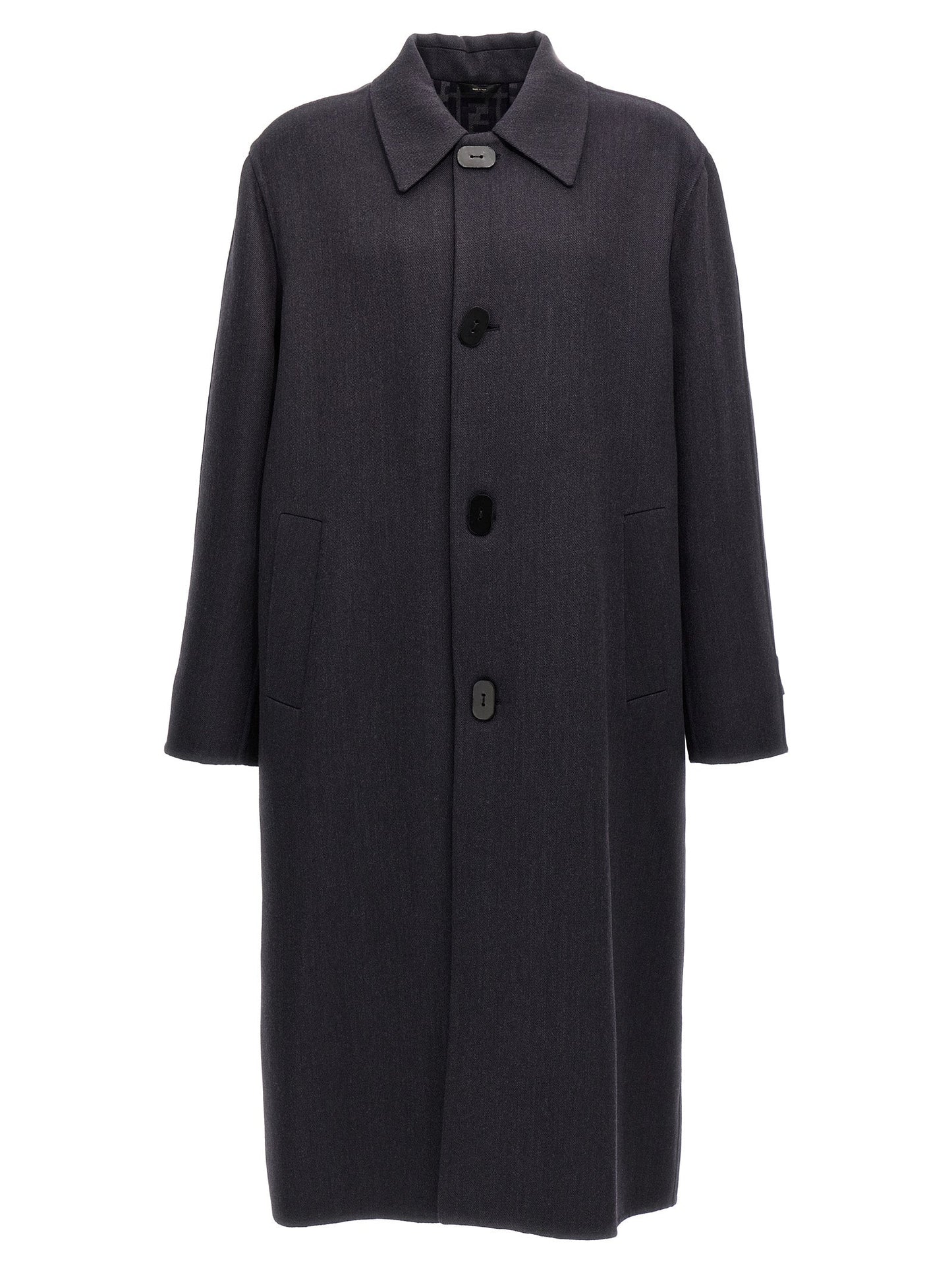 Fendi Men Double Wool Coat FENDI