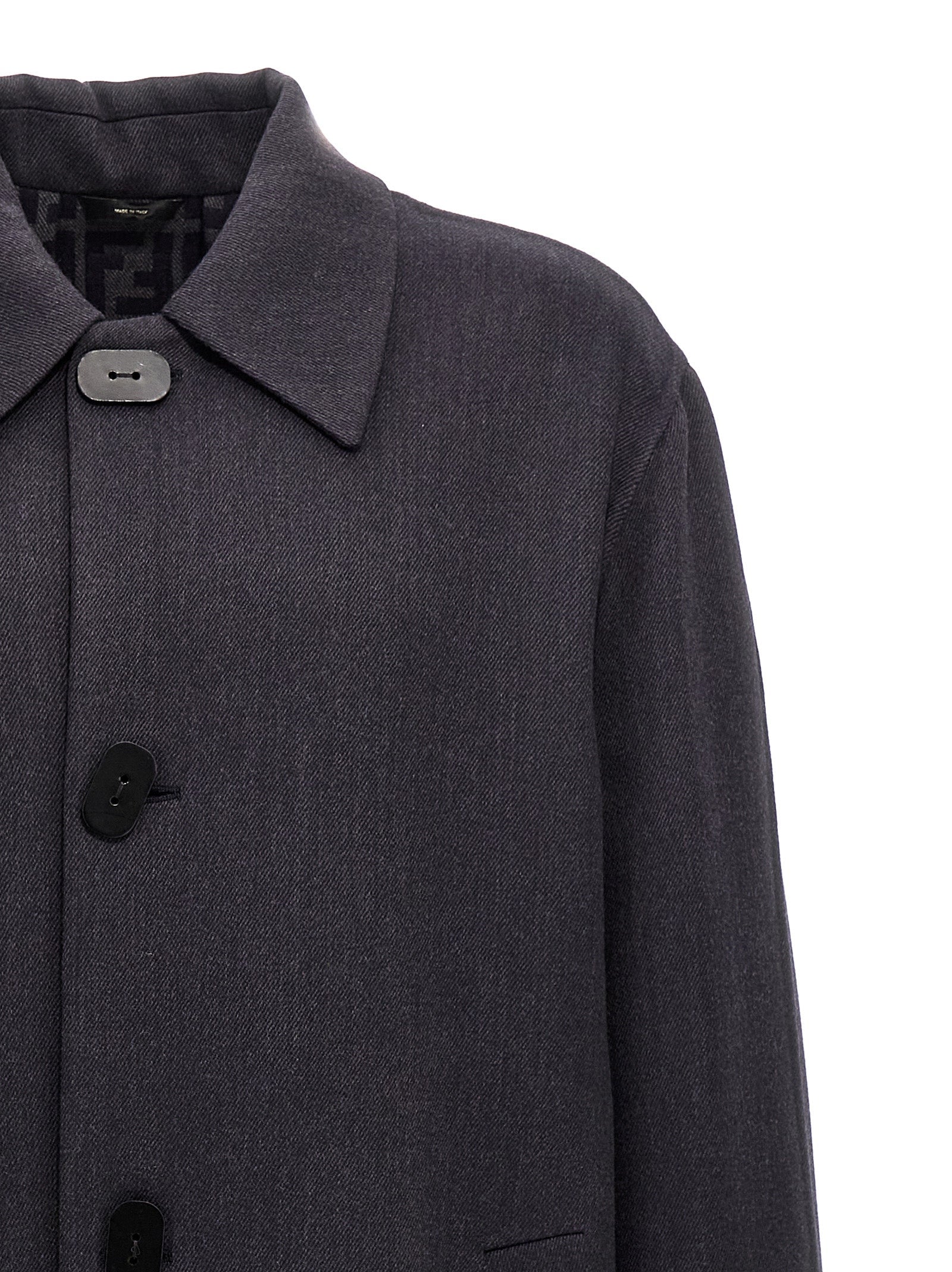 Fendi Men Double Wool Coat FENDI