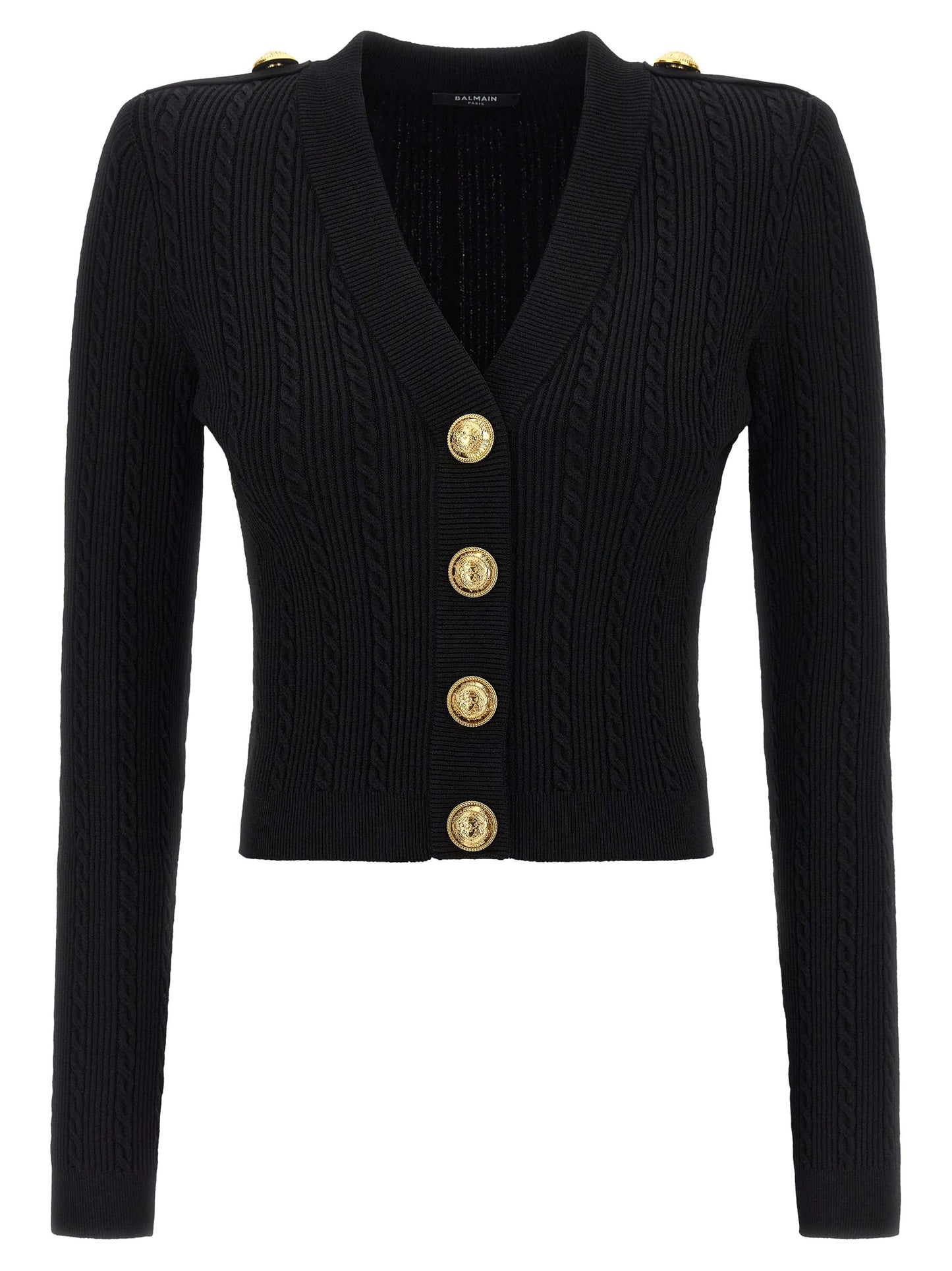 Balmain Women Twisted Knit Cardigan BALMAIN
