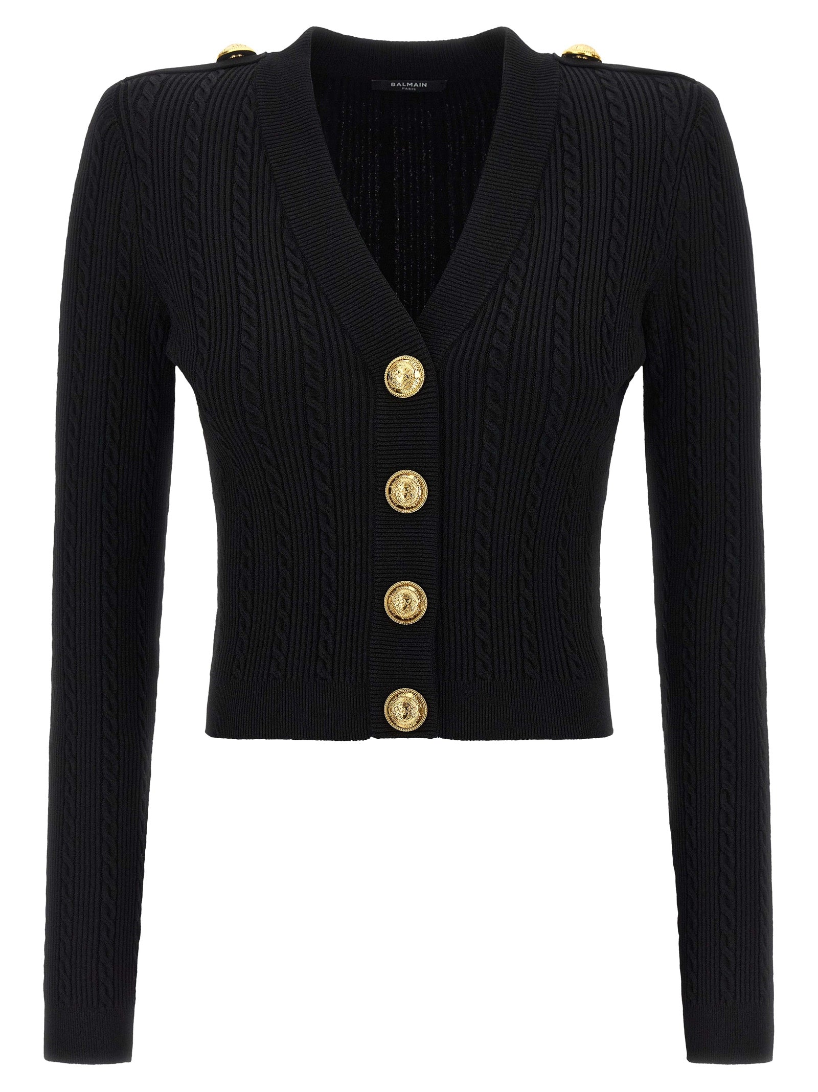 Balmain Women Twisted Knit Cardigan BALMAIN