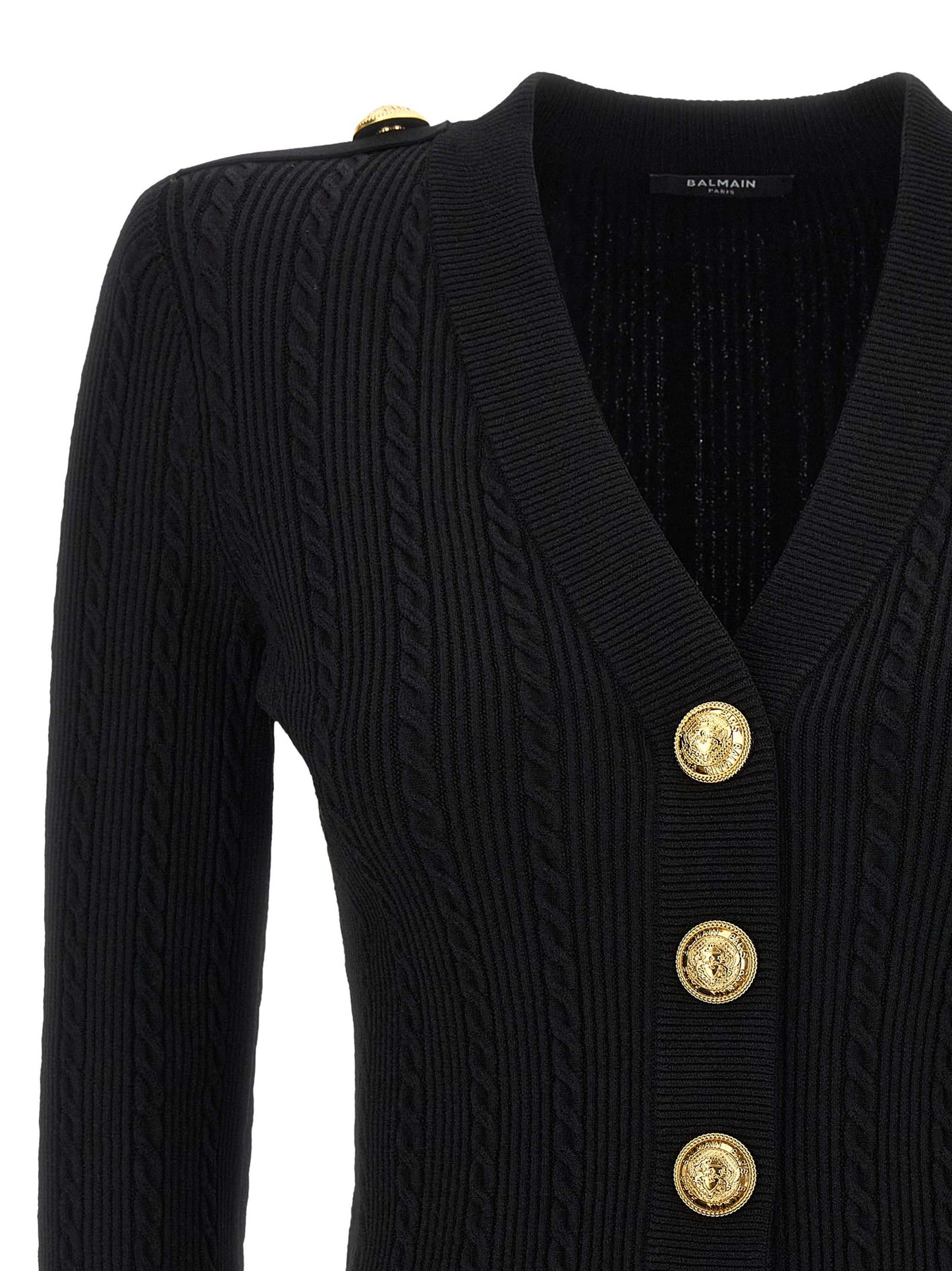 Balmain Women Twisted Knit Cardigan BALMAIN
