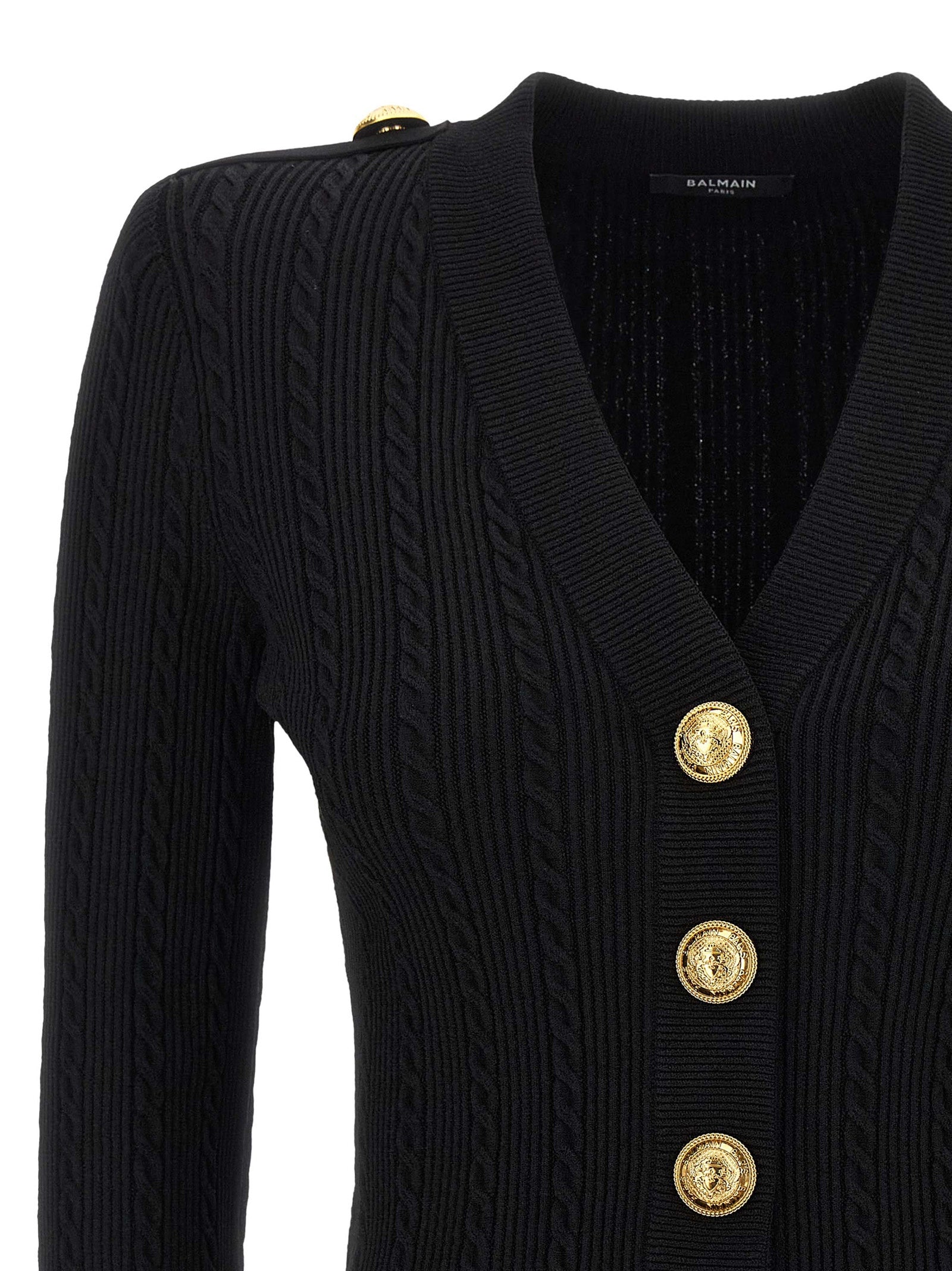 Balmain Women Twisted Knit Cardigan BALMAIN