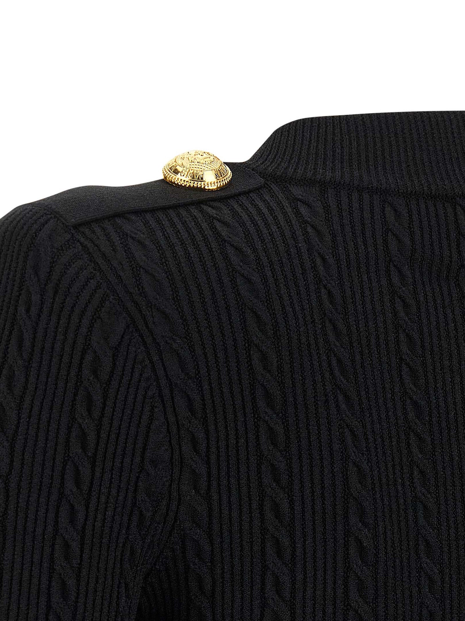 Balmain Women Twisted Knit Cardigan BALMAIN