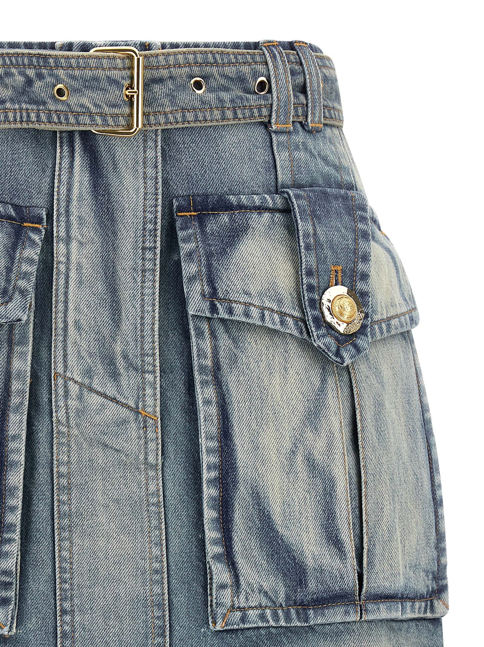 Balmain Women Cargo Pocket Skirt BALMAIN