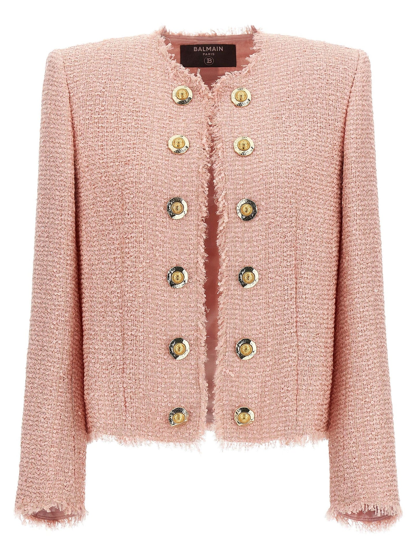 Balmain Women Sequin Tweed Blazer BALMAIN