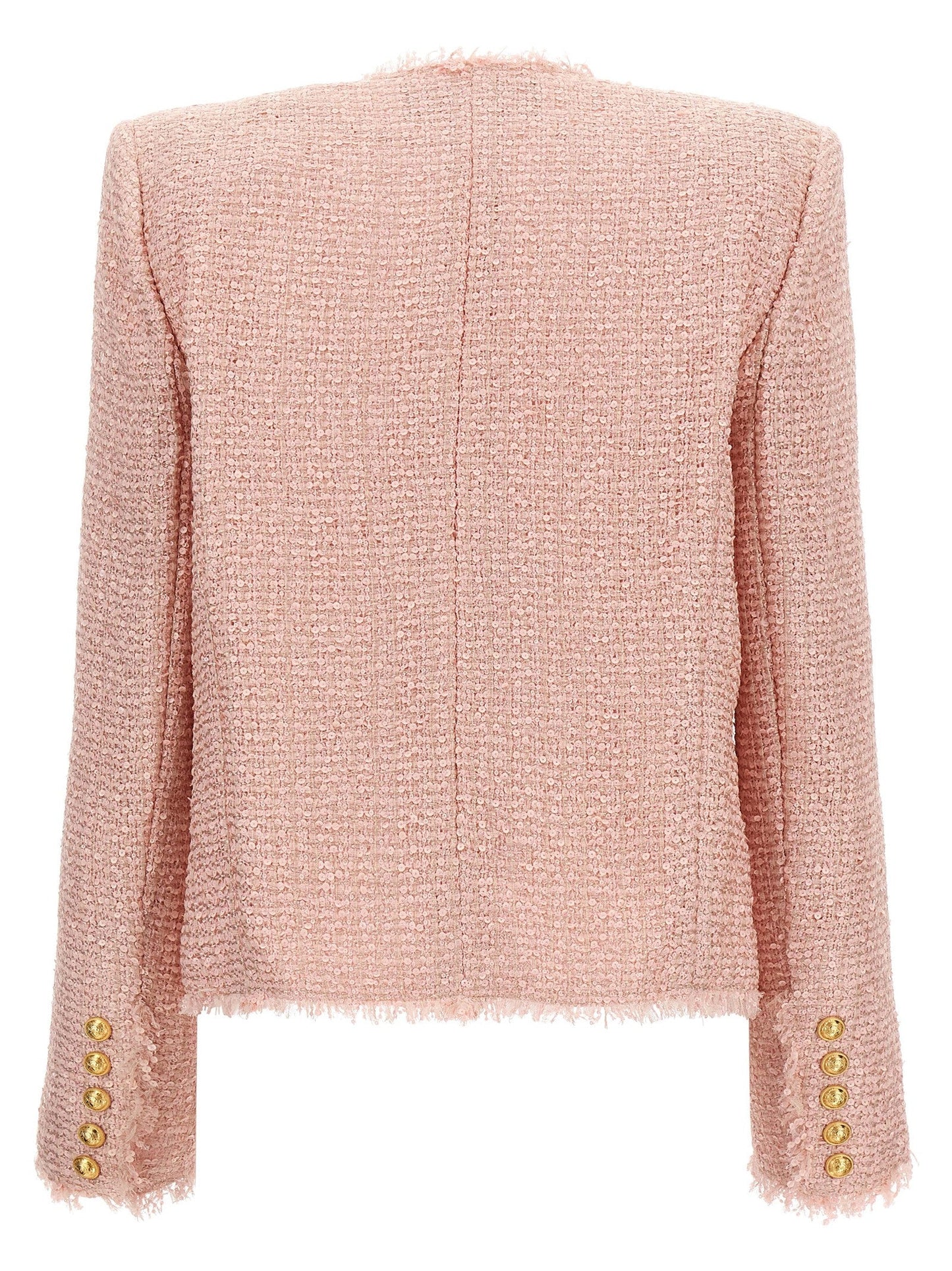 Balmain Women Sequin Tweed Blazer BALMAIN