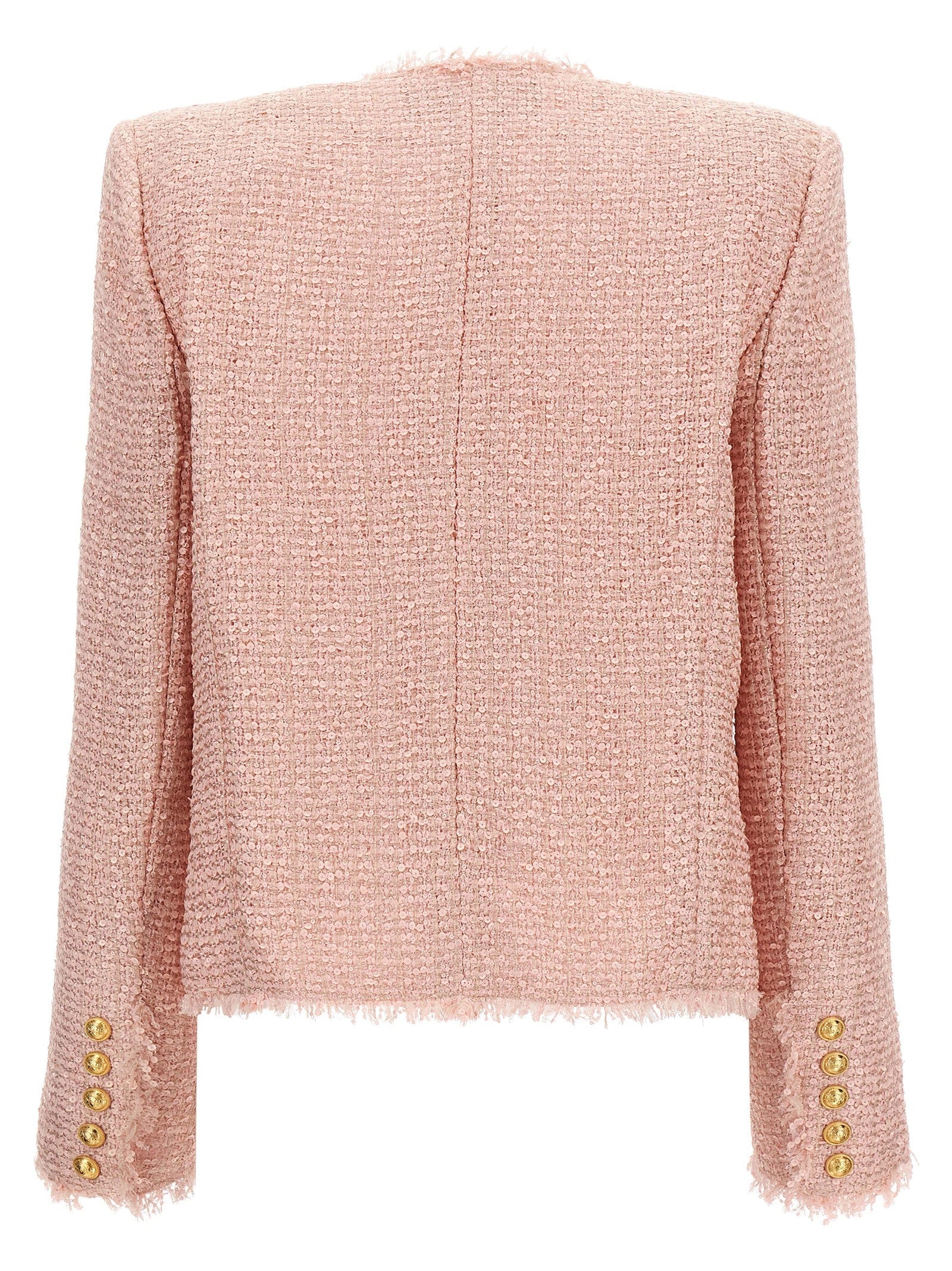 Balmain Women Sequin Tweed Blazer BALMAIN