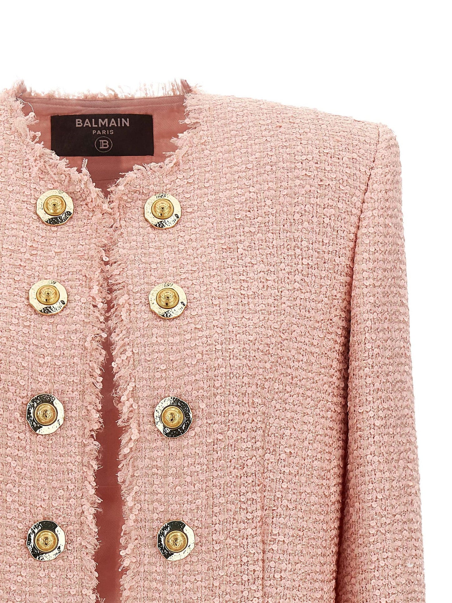 Balmain Women Sequin Tweed Blazer BALMAIN