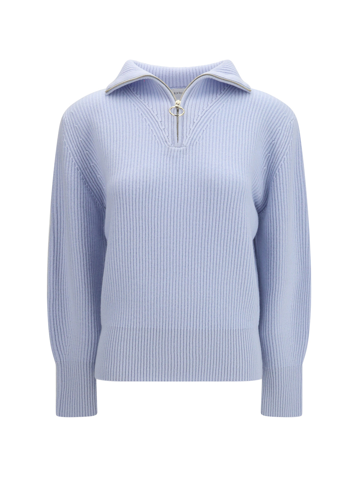 Forte_Forte Women Wool And Cashmere Half Zip Sweater FORTE FORTE