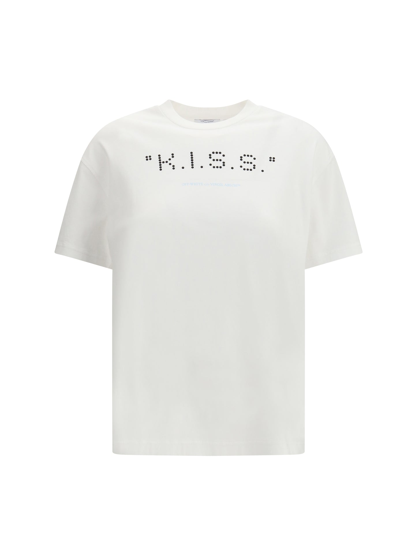 Off-White Women Kiss Quote T-Shirt OFF-WHITE