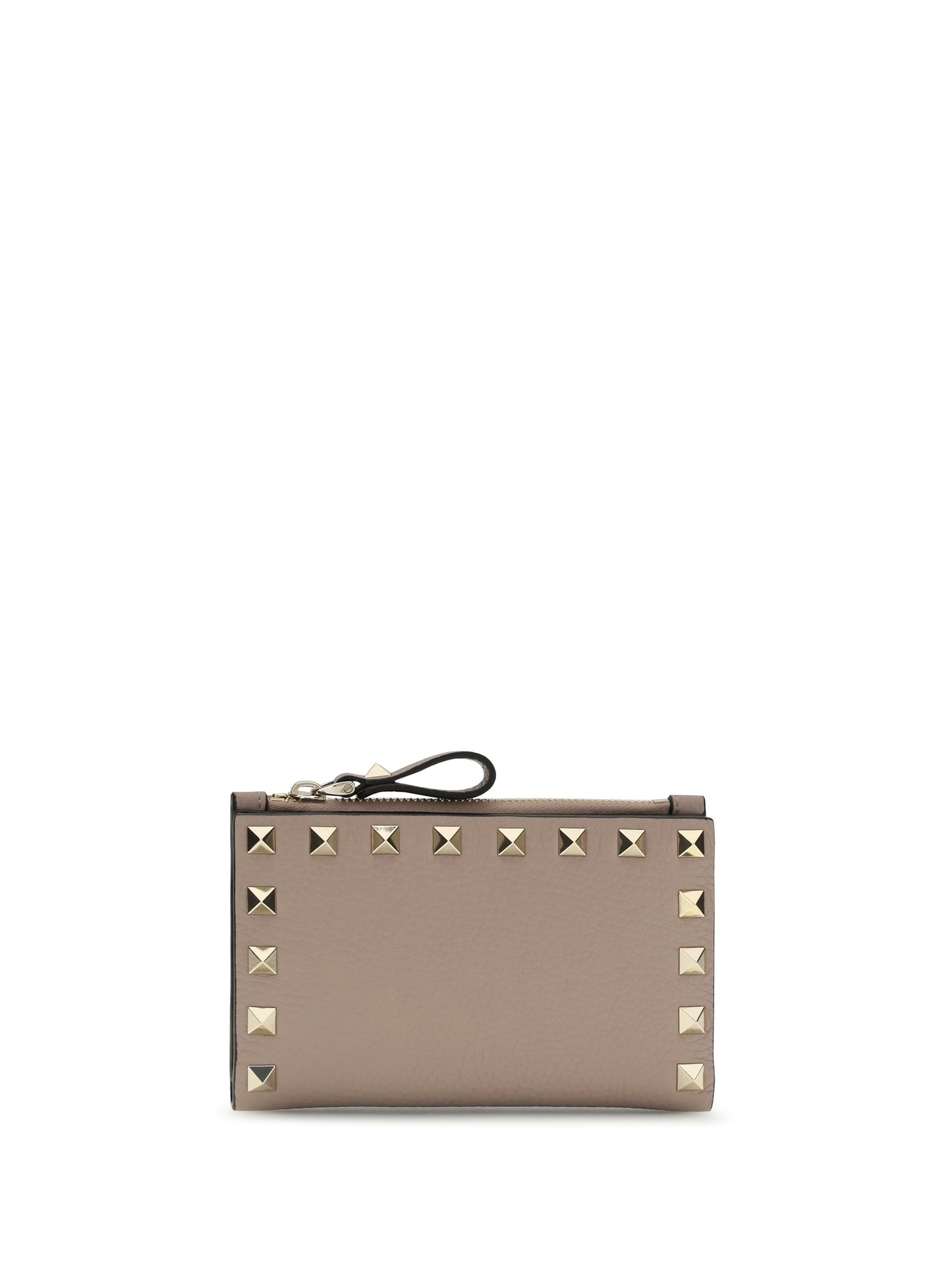 Valentino Garavani Women Rockstud Zip Card Holder VALENTINO GARAVANI
