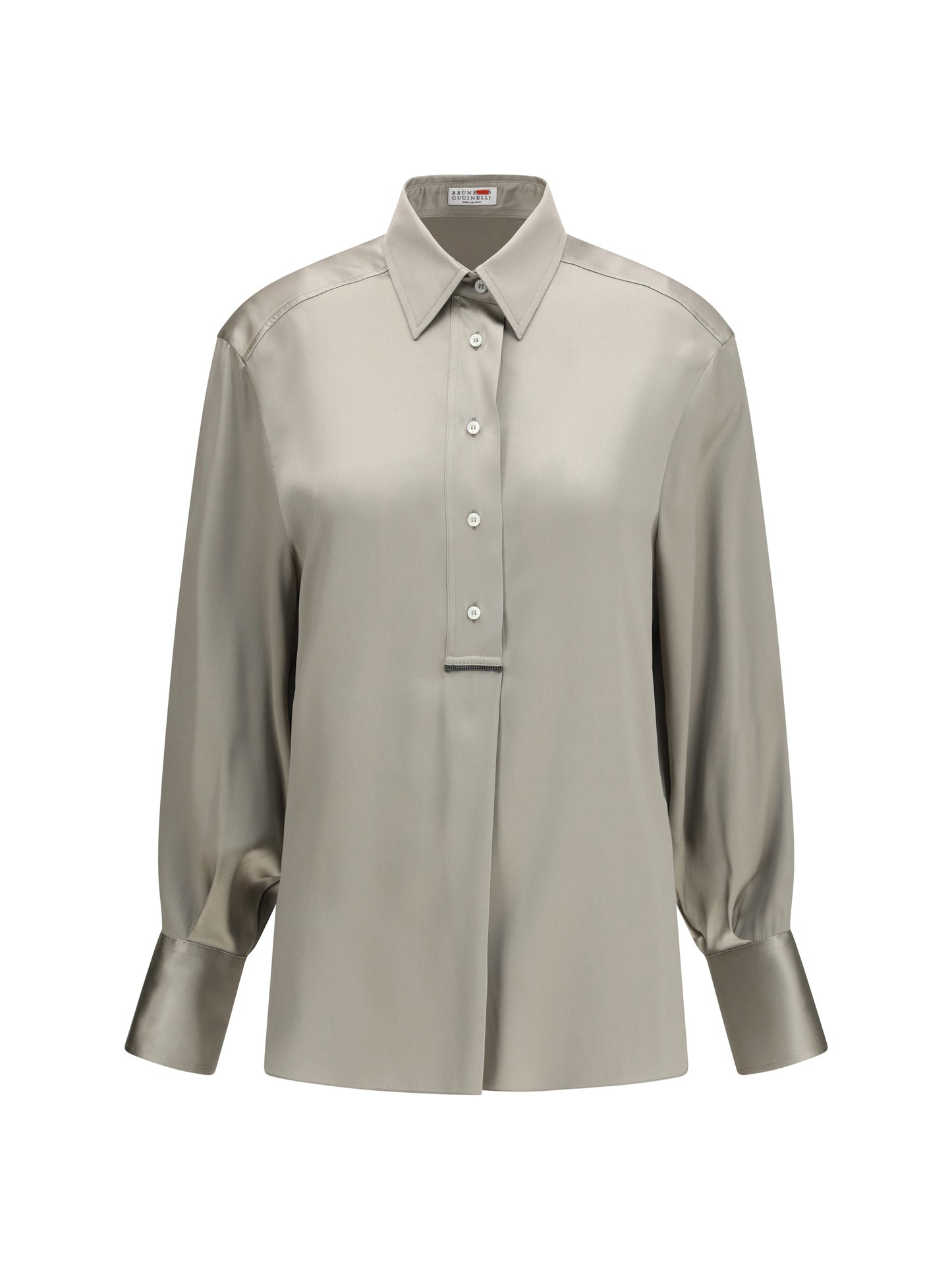 Brunello Cucinelli Women Silk Satin Shirt BRUNELLO CUCINELLI