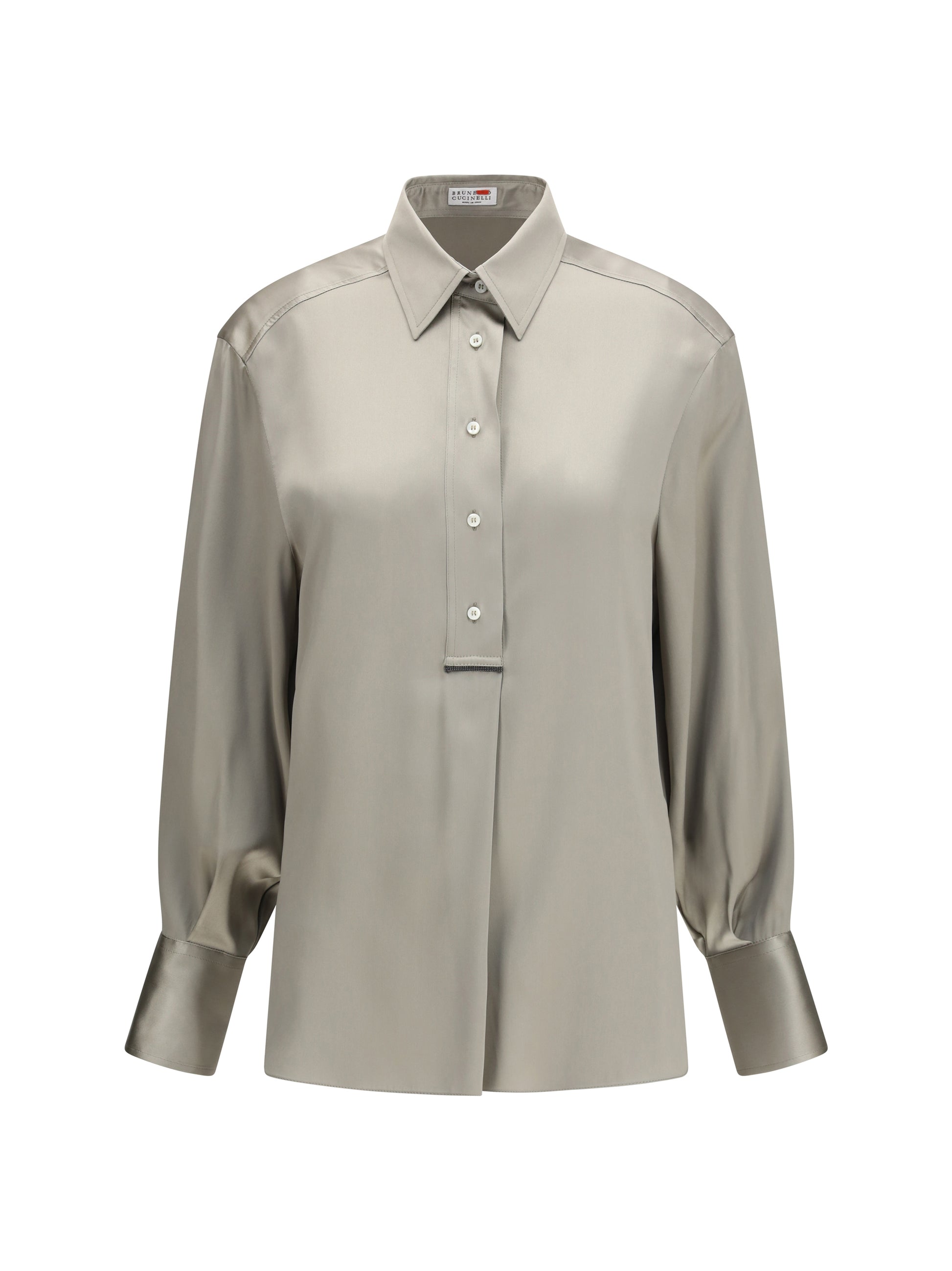 Brunello Cucinelli Women Silk Satin Shirt BRUNELLO CUCINELLI