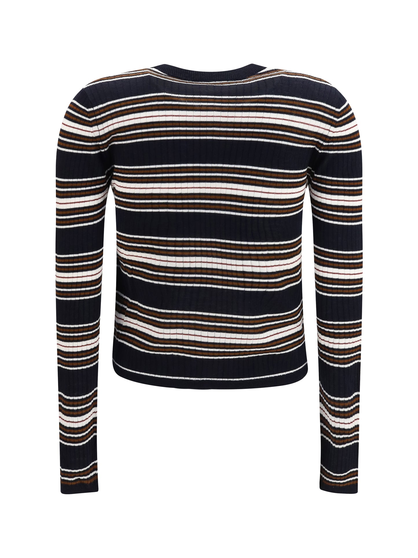 Max Mara Studio Women Striped Silk And Wool Cardigan MAX MARA STUDIO