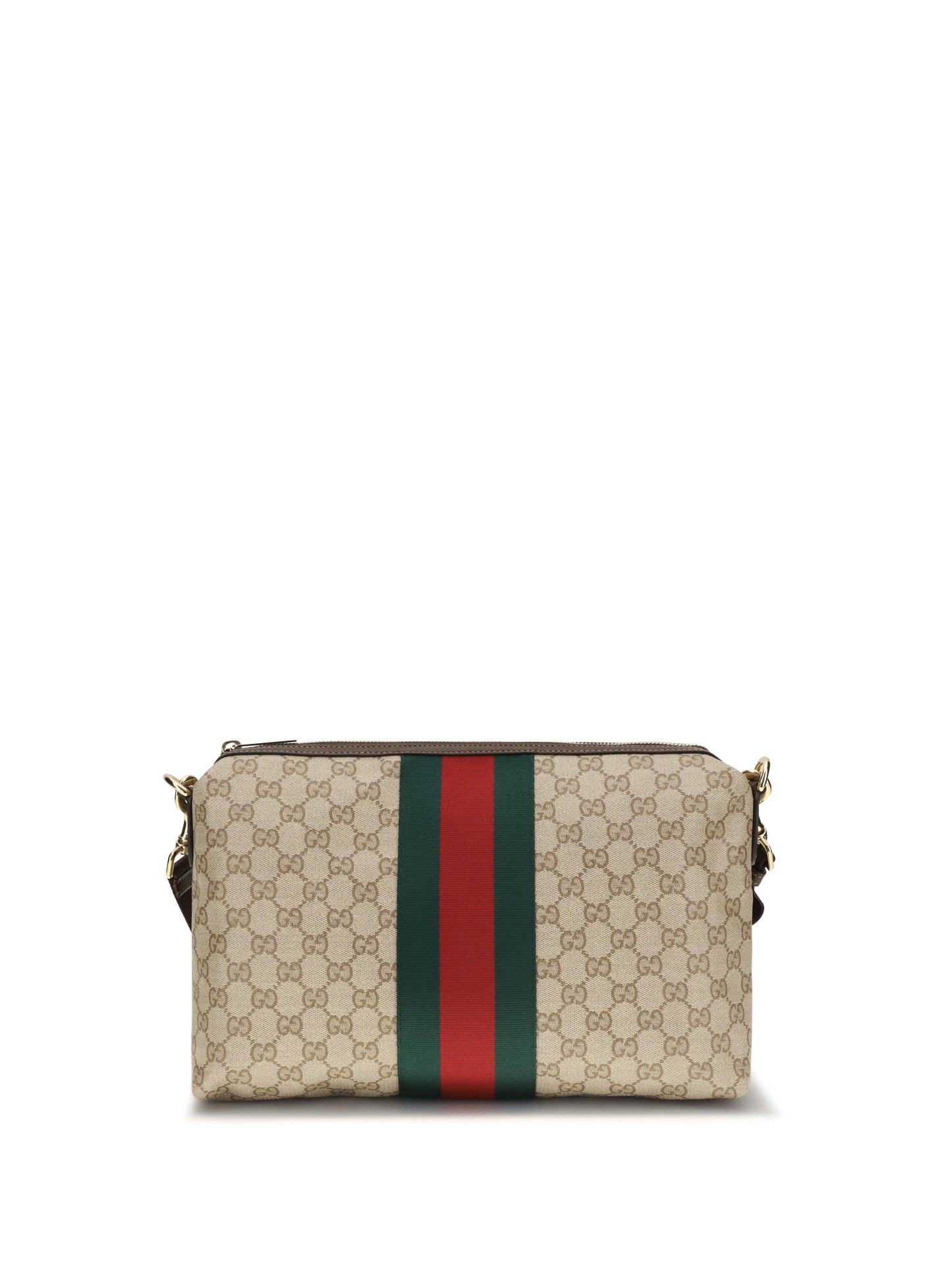 Gucci Men Medium Gg Shoulder Bag With Web Stripe GUCCI