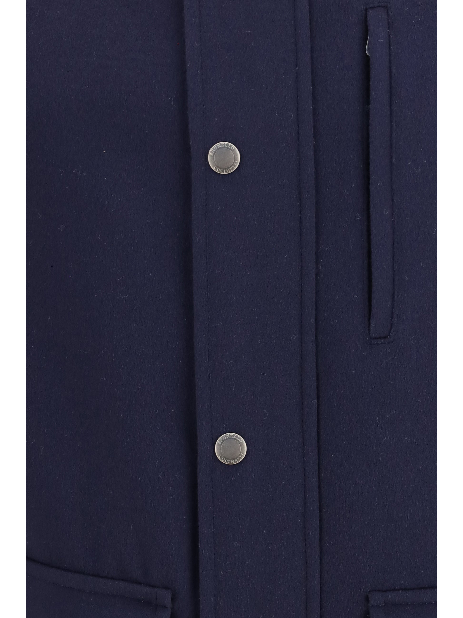 Brunello Cucinelli Men Virgin Wool Jacket Withnappa Inserts BRUNELLO CUCINELLI