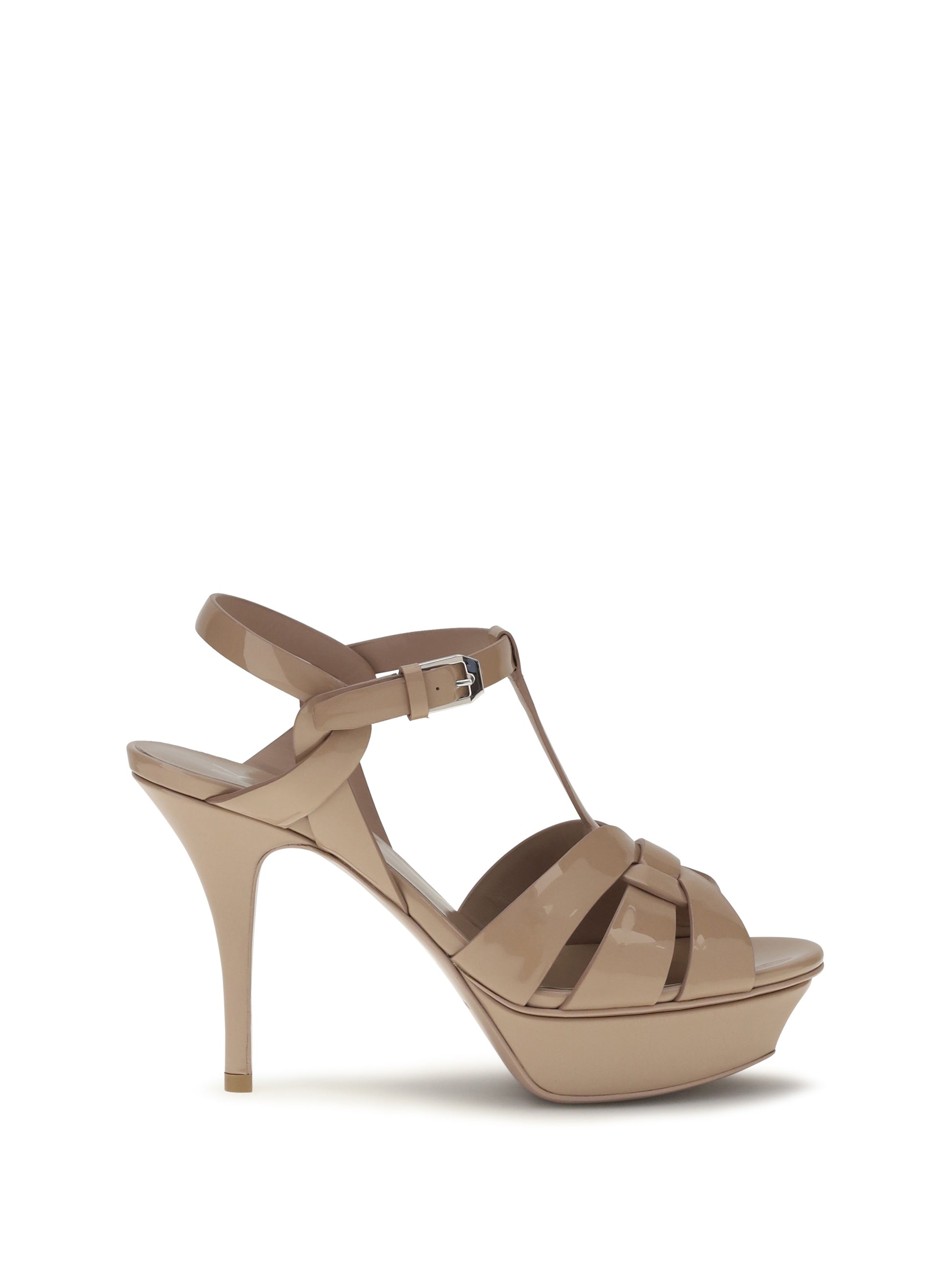 Saint Laurent Women Tribute Patent Leather Sandals SAINT LAURENT