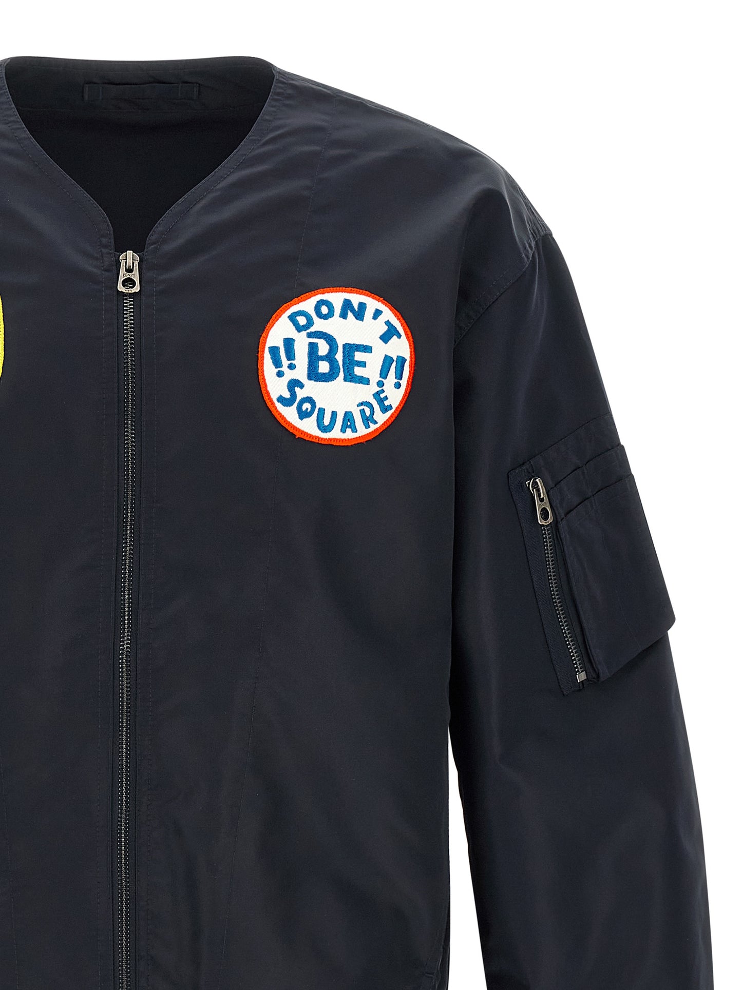 Kenzo Men 'Badges Collarless' Bomber Jacket KENZO
