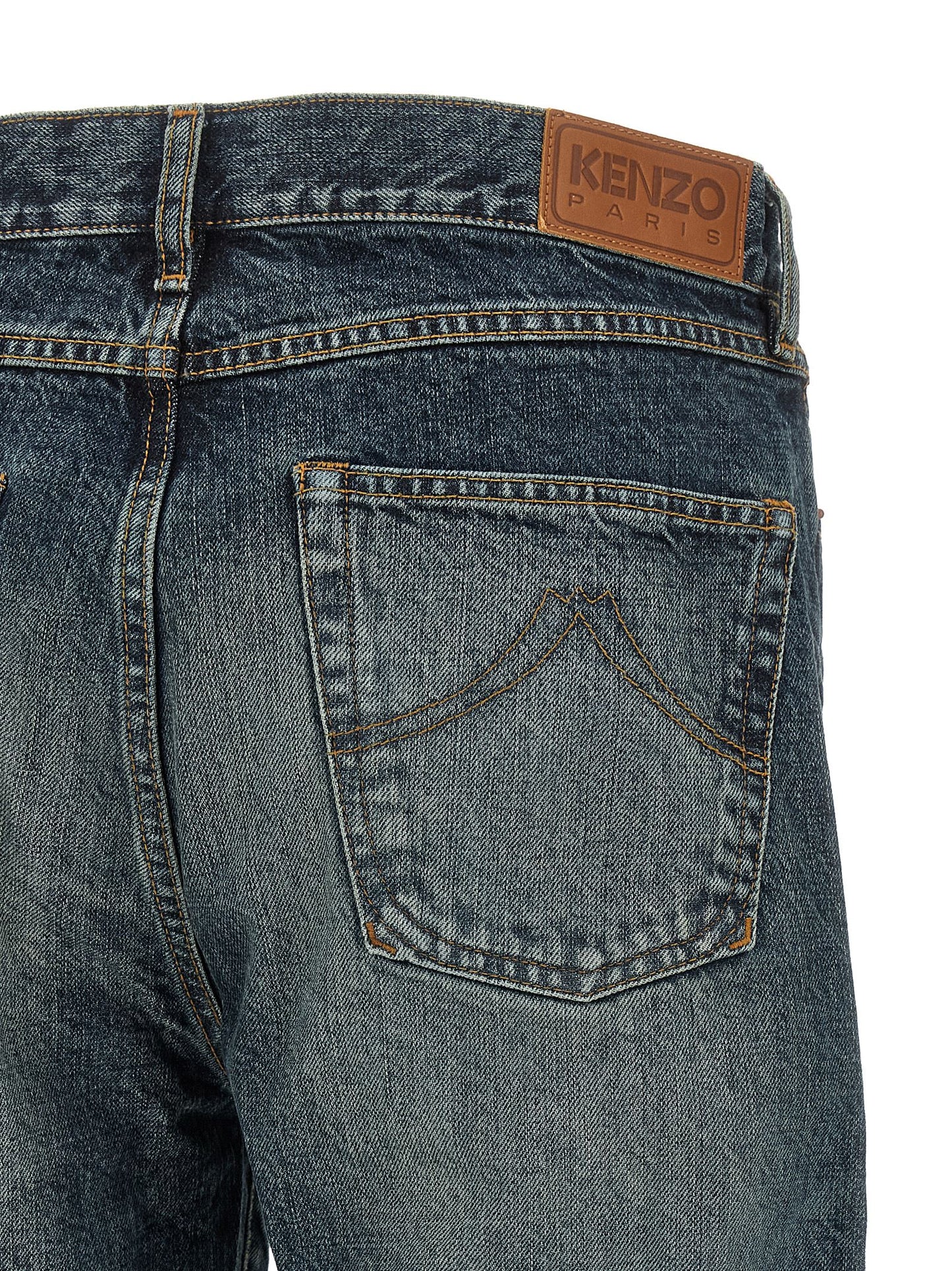 Kenzo Men 'Boke Flower' Button Jeans KENZO