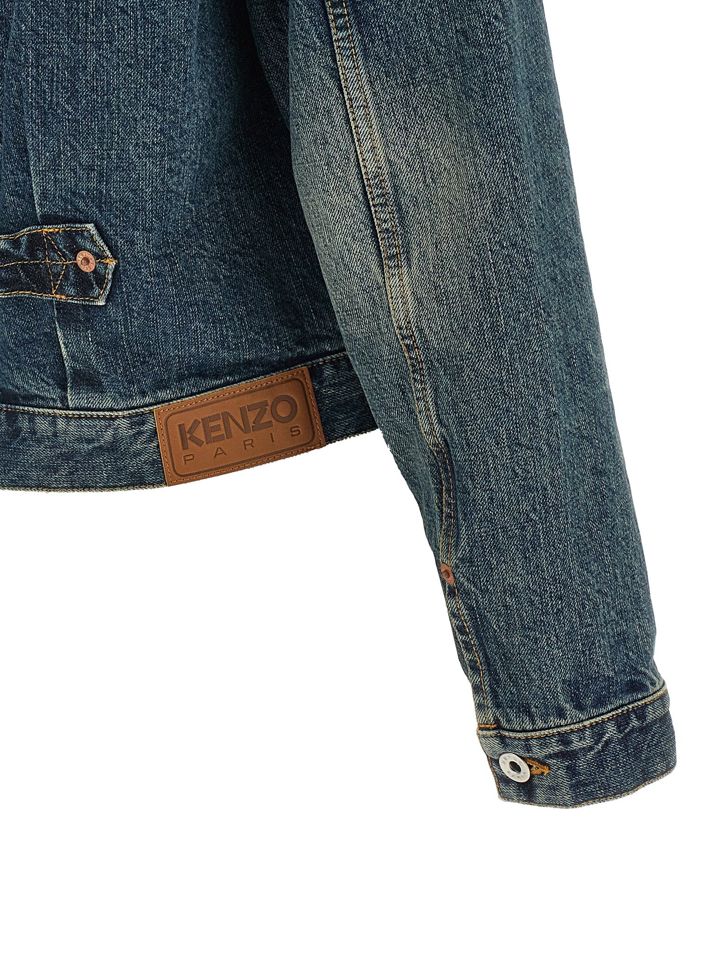 Kenzo Men Floral Embroidery Denim Jacket KENZO